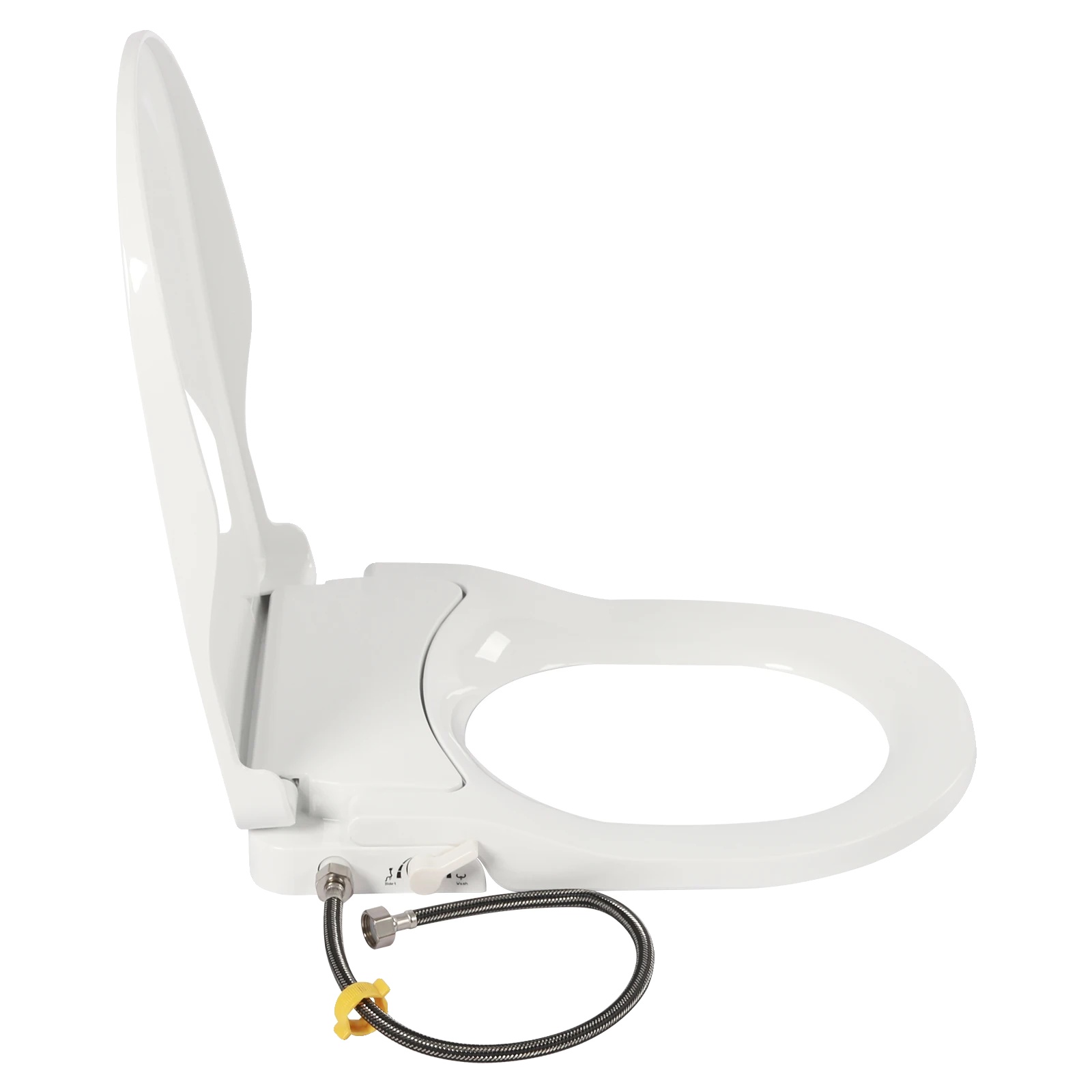 Bidet-toilettensitz, Dual-düsen-waschung, Umweltfreundliches Design, Weiss