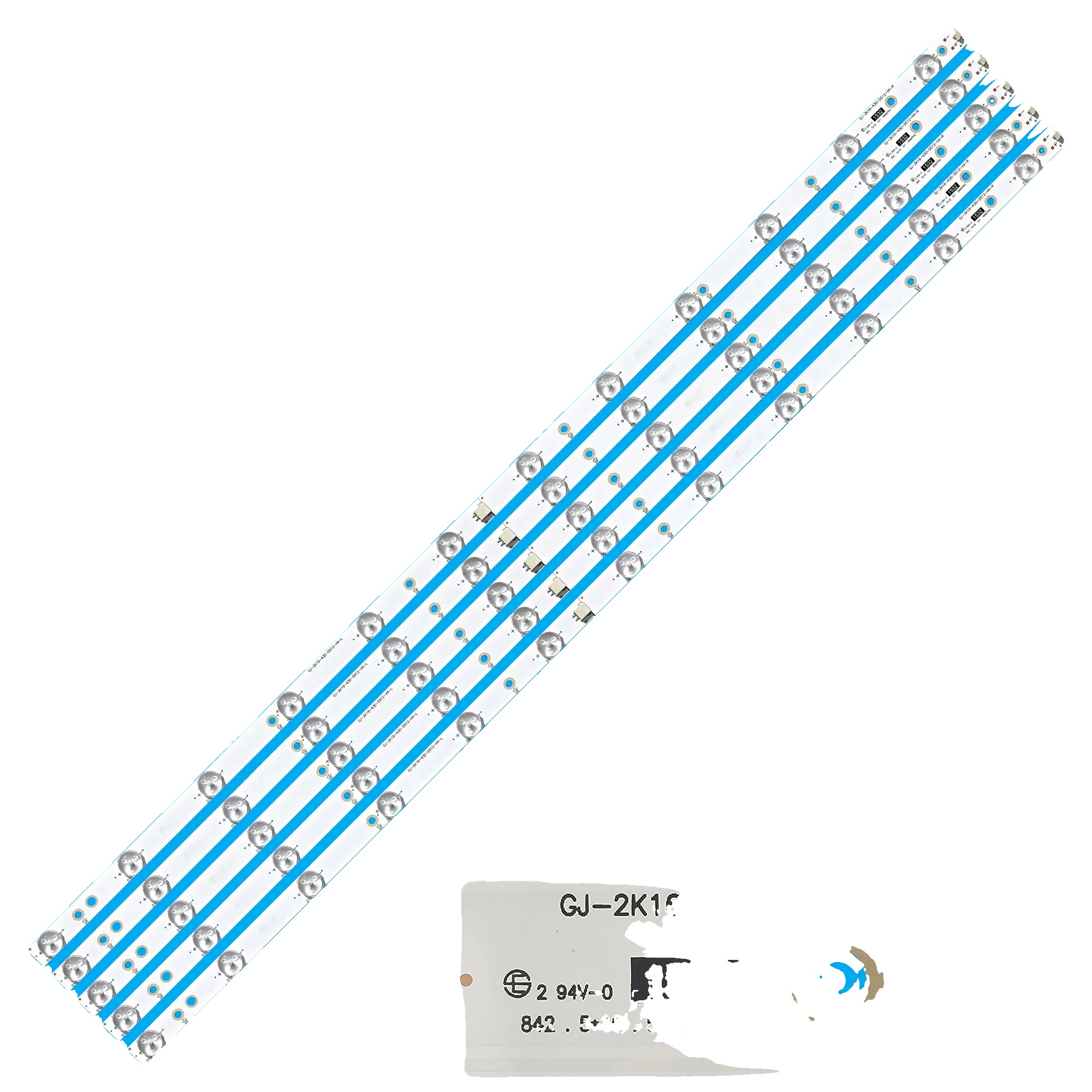Led-streifen, Länge 843 Mm, 12 Led-perlen Pro Streifen, Spannung 3v, Ce-zertifiziert, Kompatibilität Mit Tv-modellen