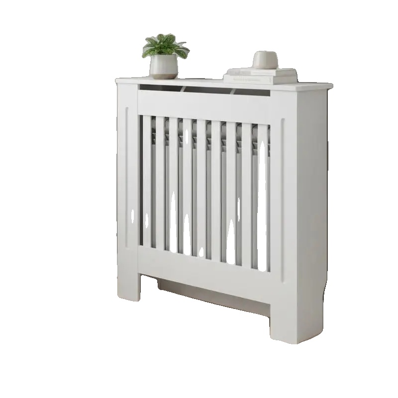 Heizkörperabdeckung, Holzbau, Elegantes Design, Weiß