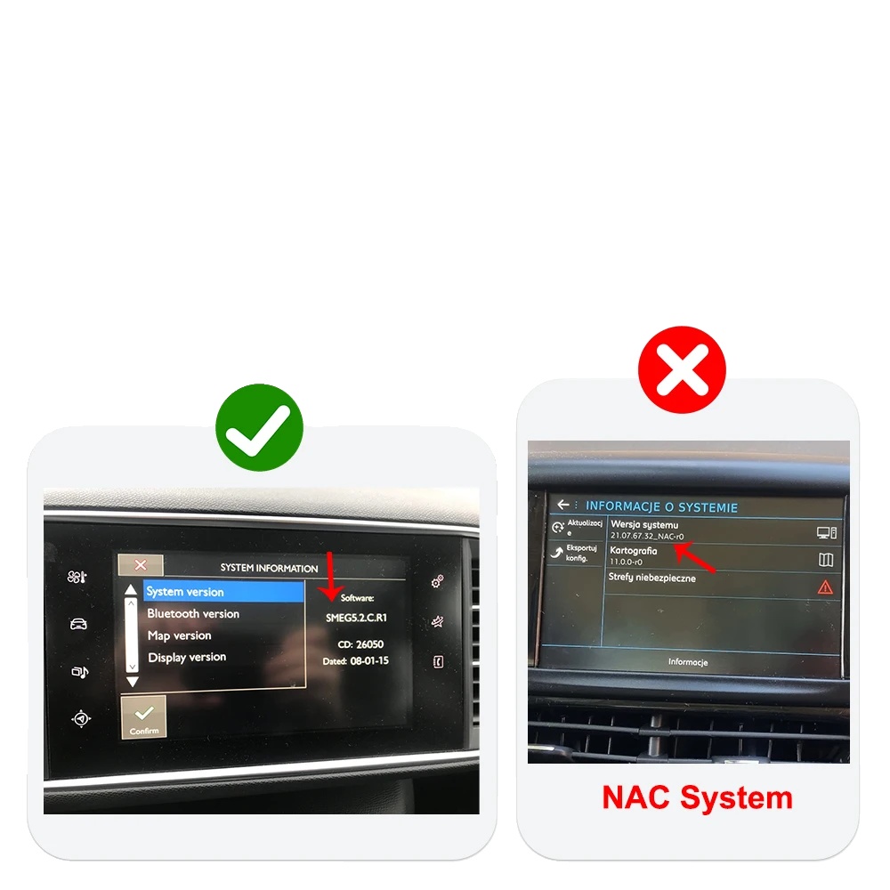 Carplay-schnittstelle, Drahtlose Technologie, Fahrzeugkompatibilität, Smeg-system