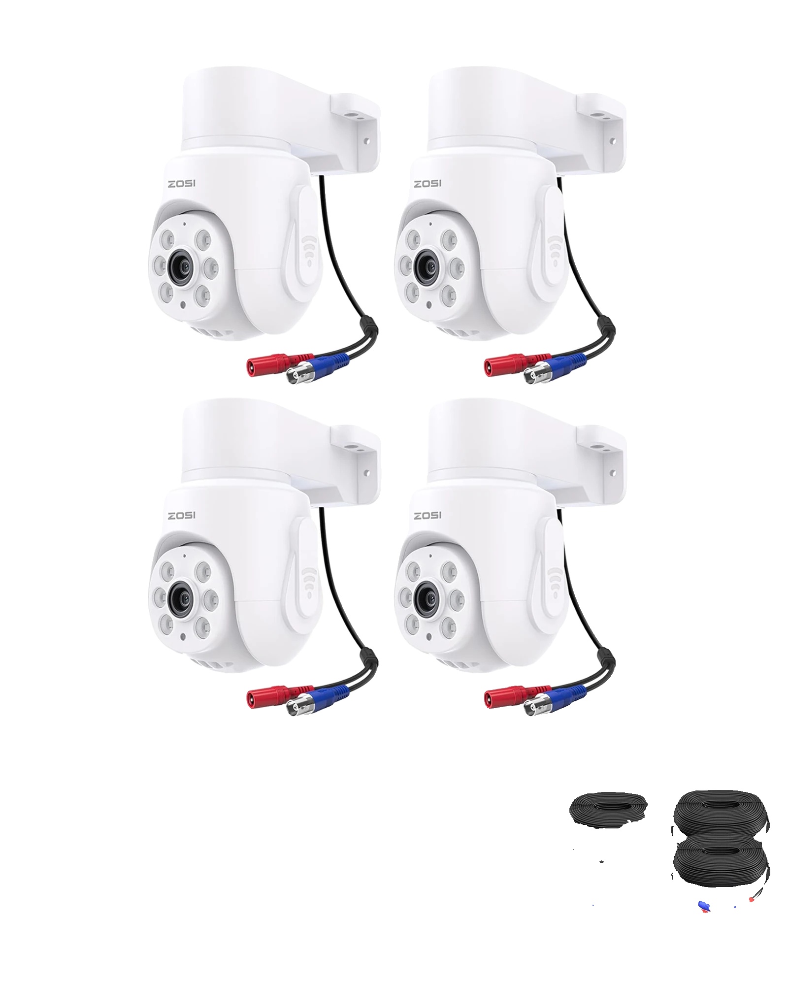 Sicherheitskamera, 360° Schwenk/neigung, Nachtsicht, 4 Pack 2mp