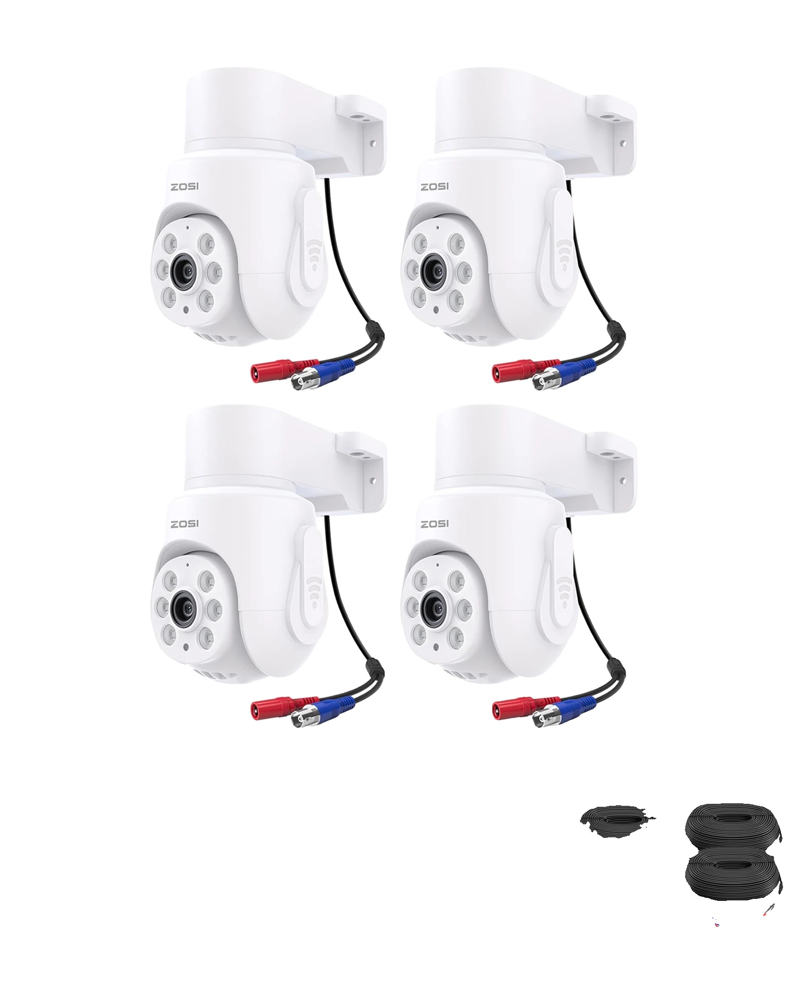 Sicherheitskamera, 360° Schwenk/neigung, Nachtsicht, 4 Pack 5mp