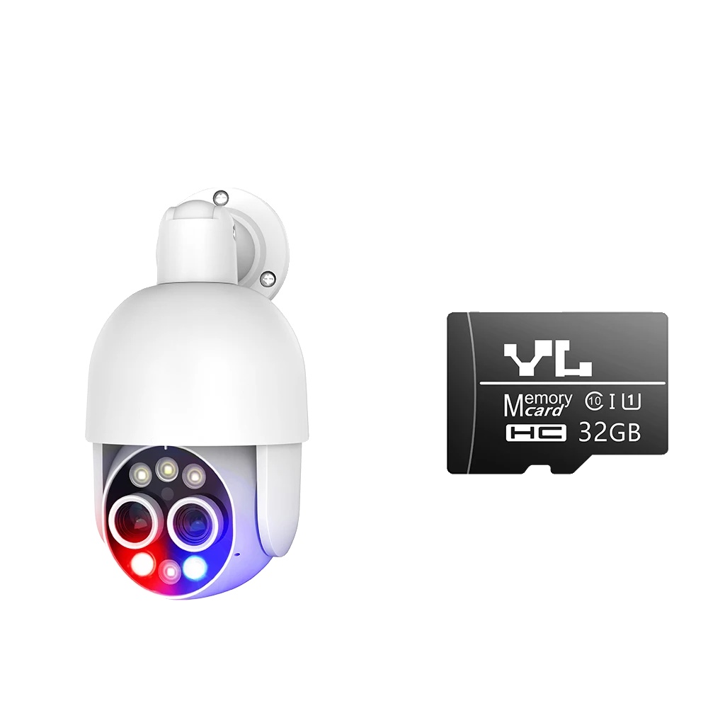 Überwachungskamera, 8mp Dual-linse, Ki-humanoiderkennung, 4k 8mp Kamera 32g