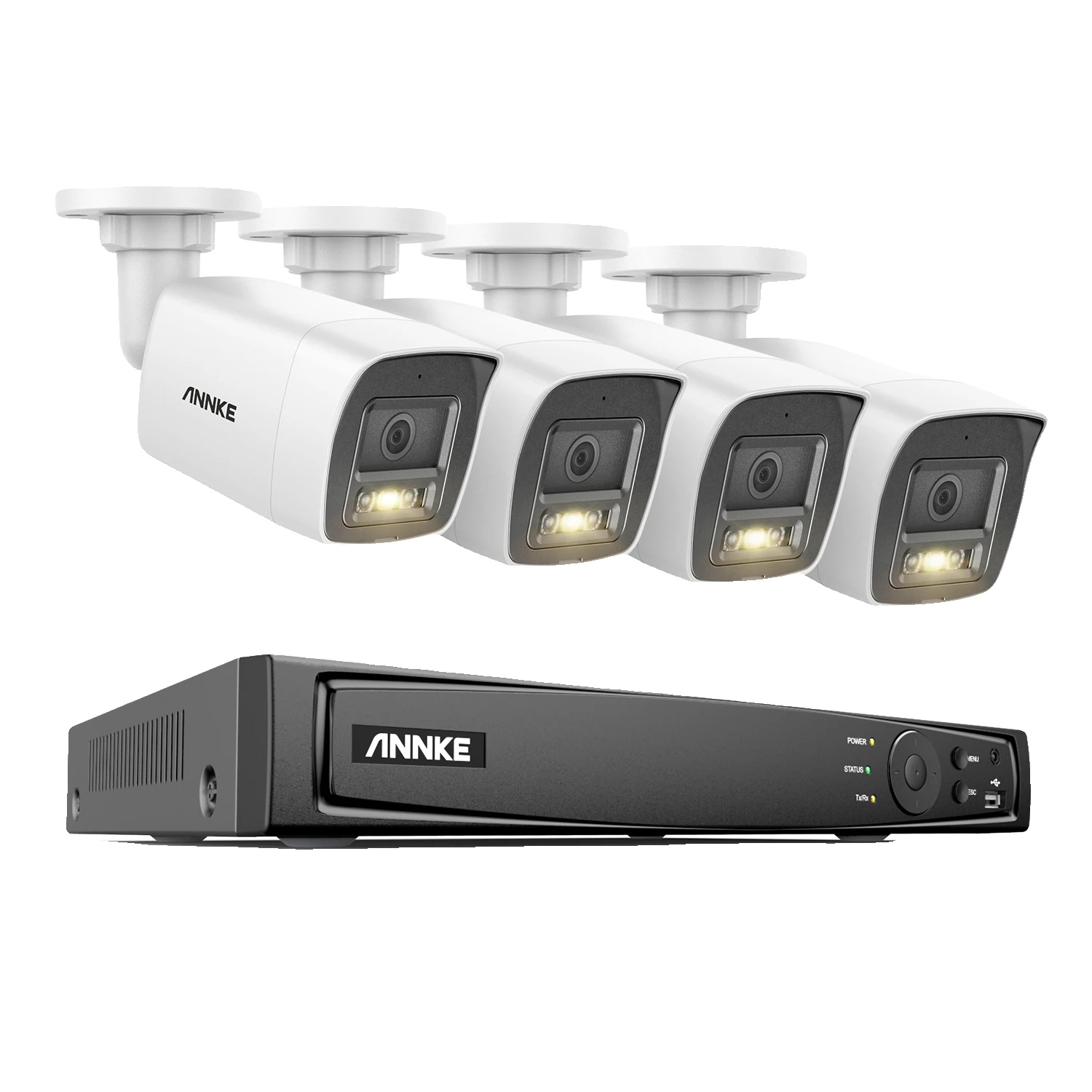 Sicherheitskamerasystem, Ultra Hd 12mp, Duallicht-farb-nachtsicht, 4pcs 12mp Typ 2, Keine