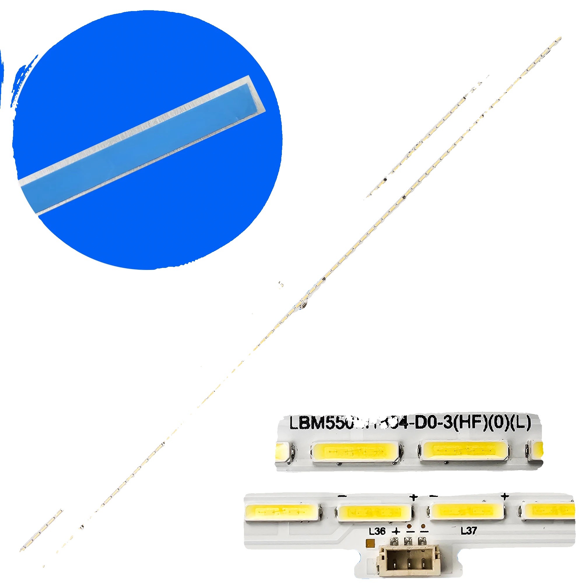 Led-hintergrundbeleuchtungsstreifen, Länge 607 Mm, 72 Led-perlen, 3v Spannung, Kompatibel Mit Verschiedenen Modellen, Brandneu