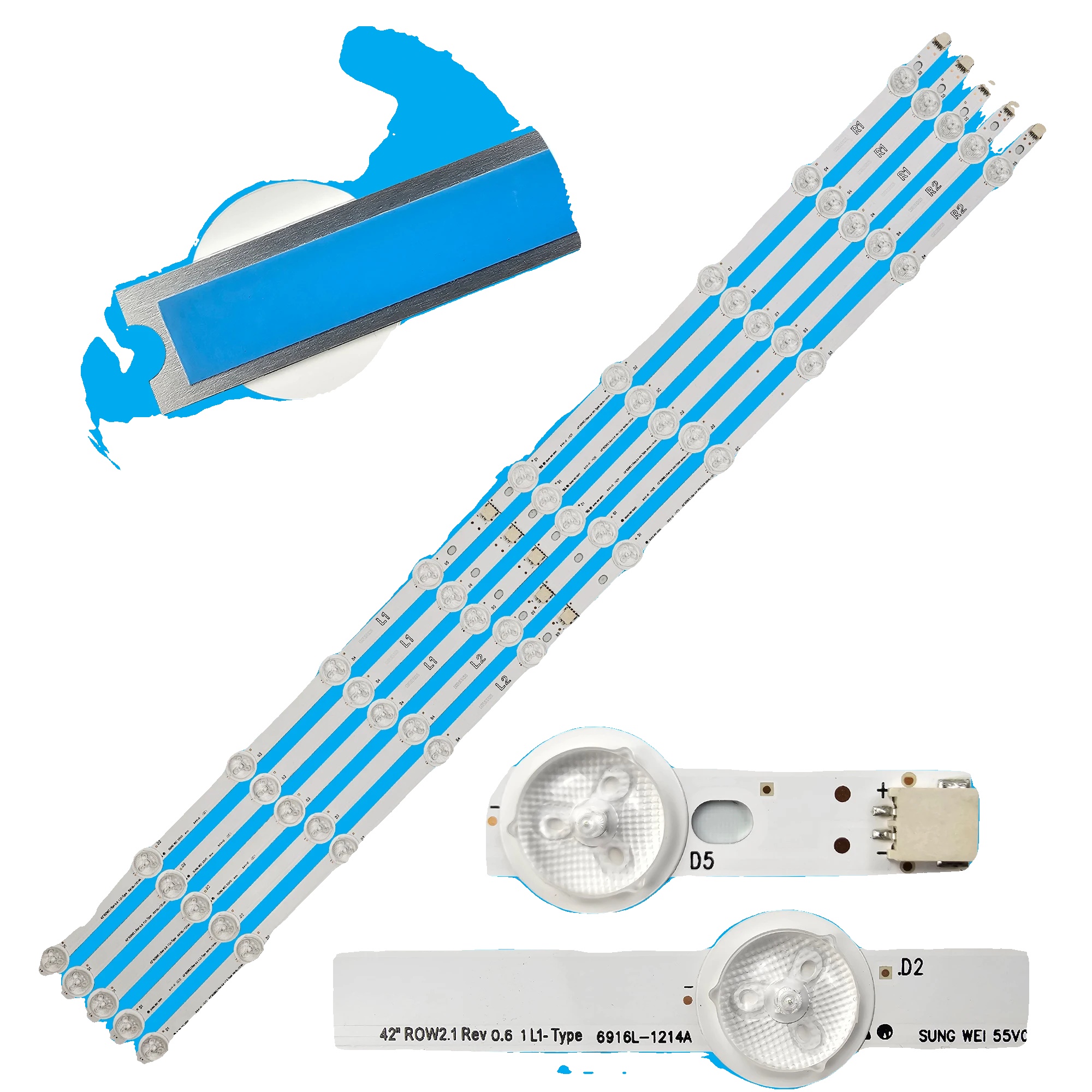 Led-hintergrundbeleuchtung, Energieeffizient, Einfache Installation, 1 Sets - 10 Stück