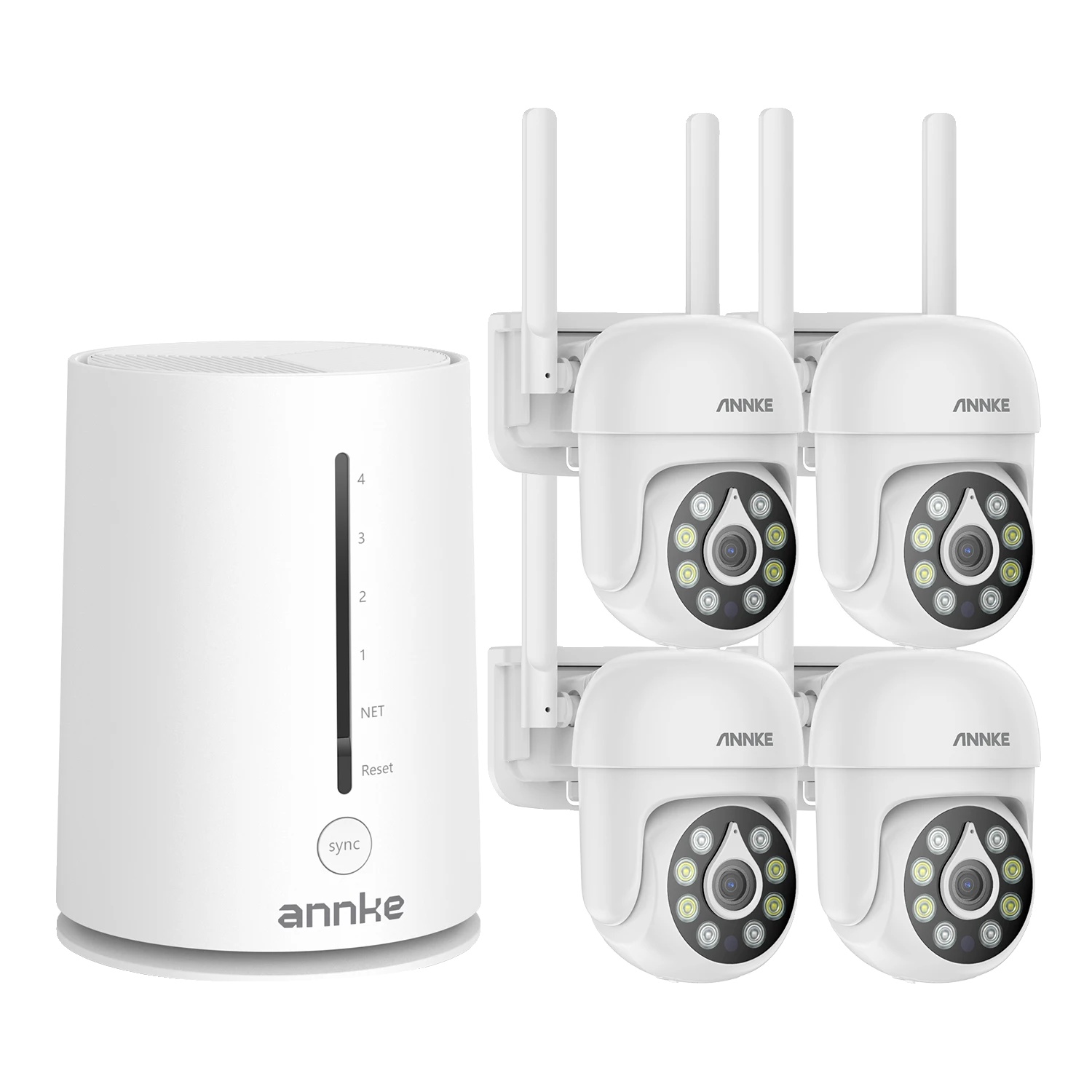 Sicherheitskamerasystem, 5mp Auflösung, Nachtsichtfähigkeit, 4pc Kamera, Keine Tf-karte, Kein Stecker