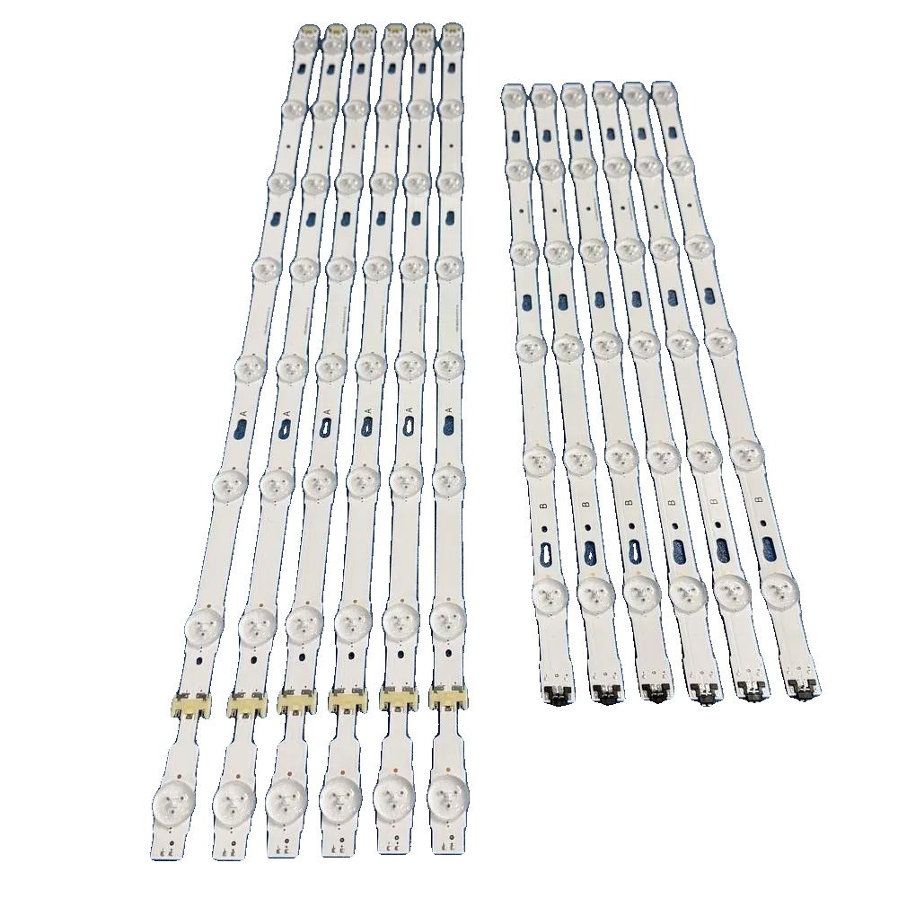 Led-hintergrundbeleuchtungsstreifen, 14-led-konfiguration, 1128 Mm Länge, Drucktastensteuerung, Aluminium-material, Kompatibilität Für Verschiedene