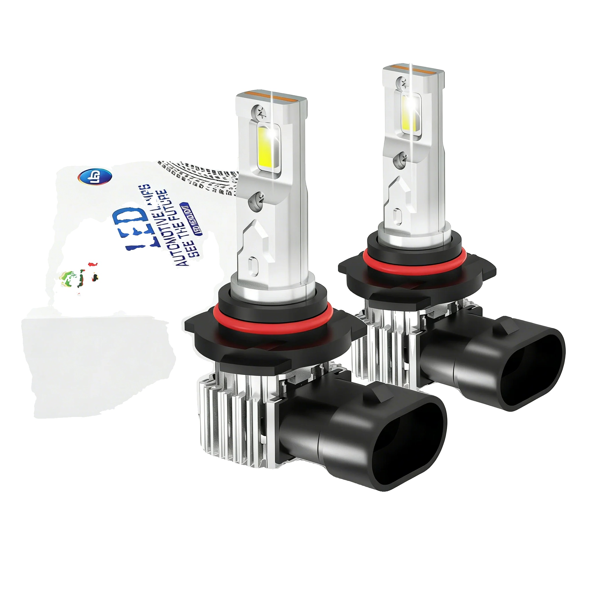 Stirnlampe, 10000 Lumen Helligkeit, Plug-and-play-design, 9006/hb4