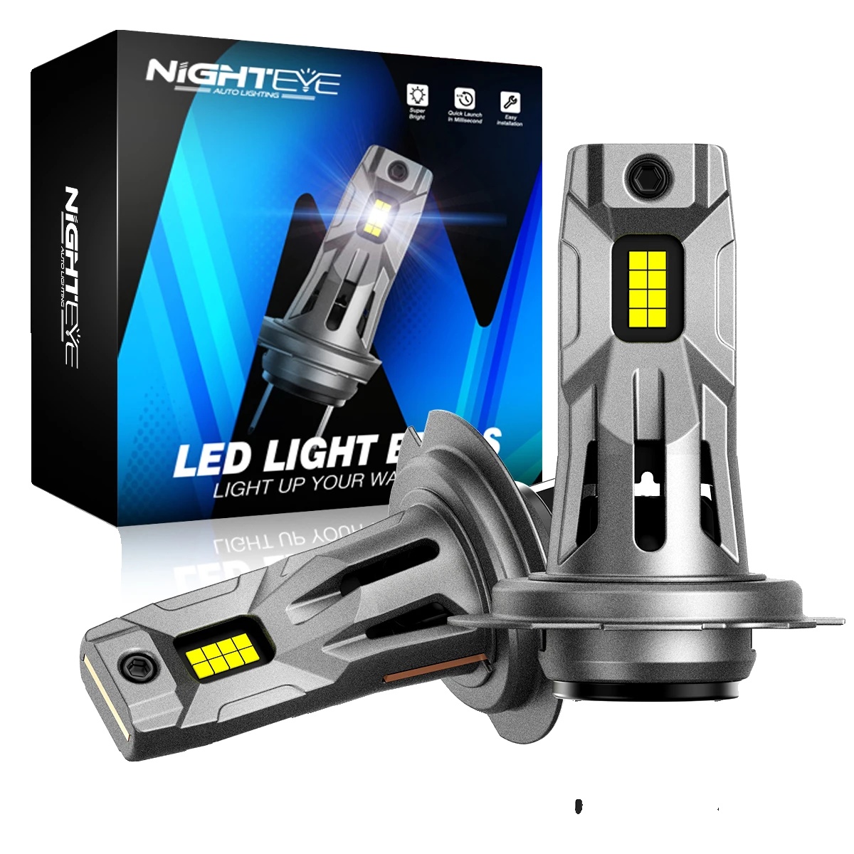Led-scheinwerfer, Ultrahell 20000lm, Plug-and-play-installation, H7