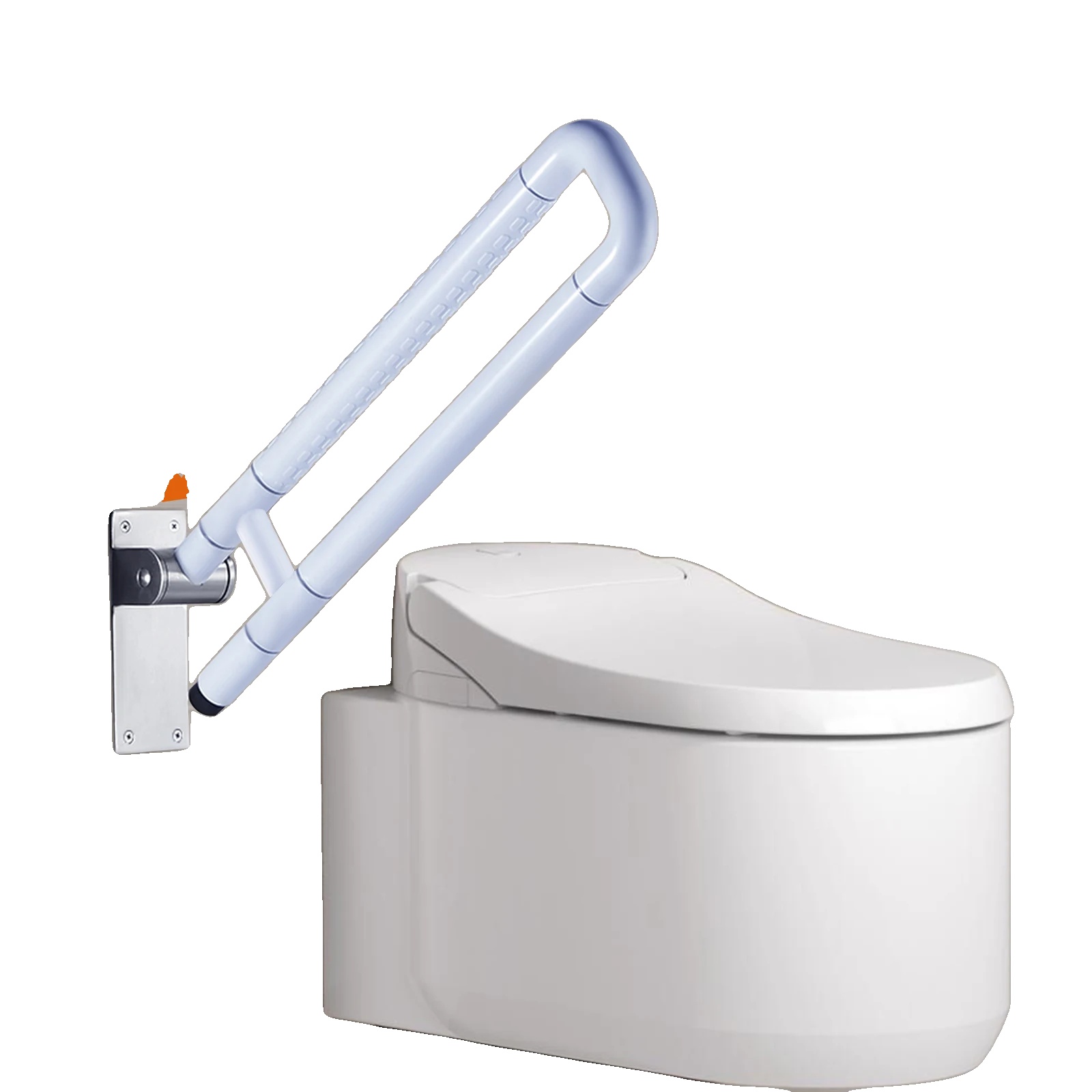 Unterstützungsgriff, Edelstahl, Robuste Bauweise, Weiss