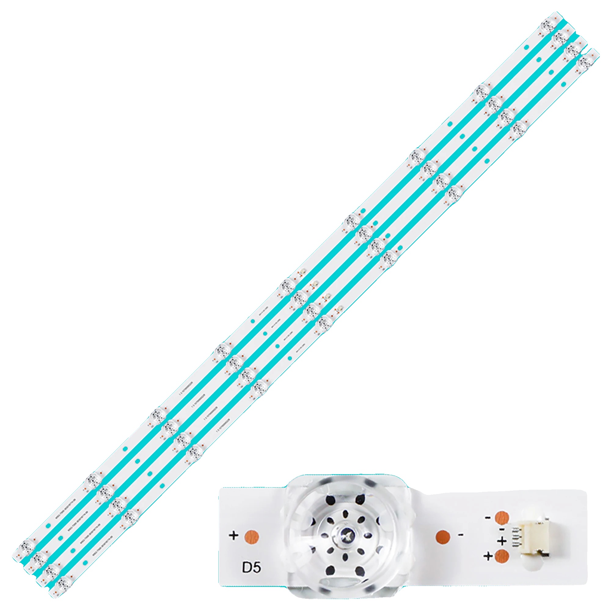 Led-hintergrundbeleuchtungsstreifen, Länge 913 Mm, Kompatibel Mit 50um3bs & K50dlg12us, 9 Led-perlen Pro Streifen, Betriebsspannung 3v, Paket Mit 4