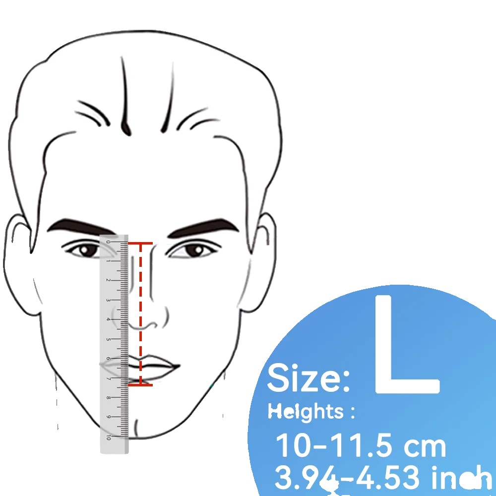 Cpap-maske, Vollgesichtsdesign, Vielseitige Kompatibilität, L Grösse