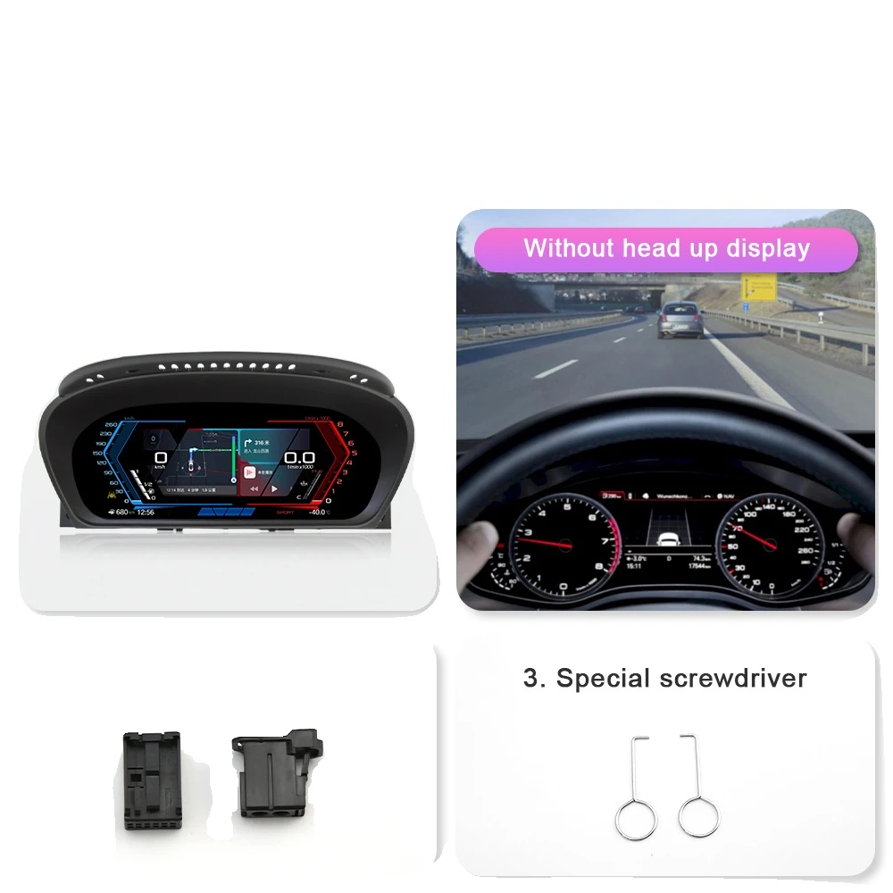 Digitalanzeige, 12,3-zoll-display, Fahrzeugkompatibilität, E60 Carplay