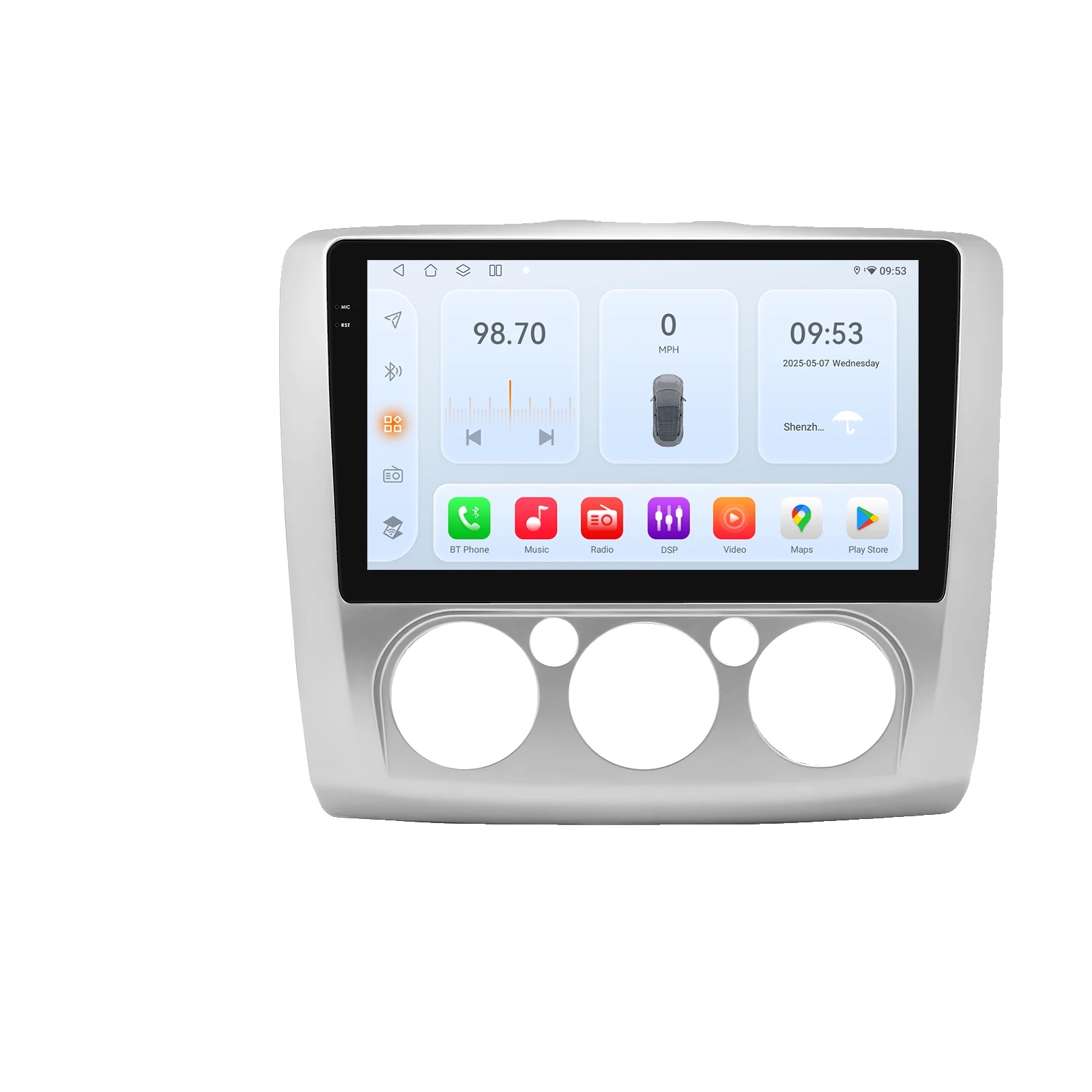 Carplay, Multimedia-player, Navigationssystem, Kompatibel Mit Ford Focus 2 3 Mk2 Mk3 2004-2011, Qs1 S