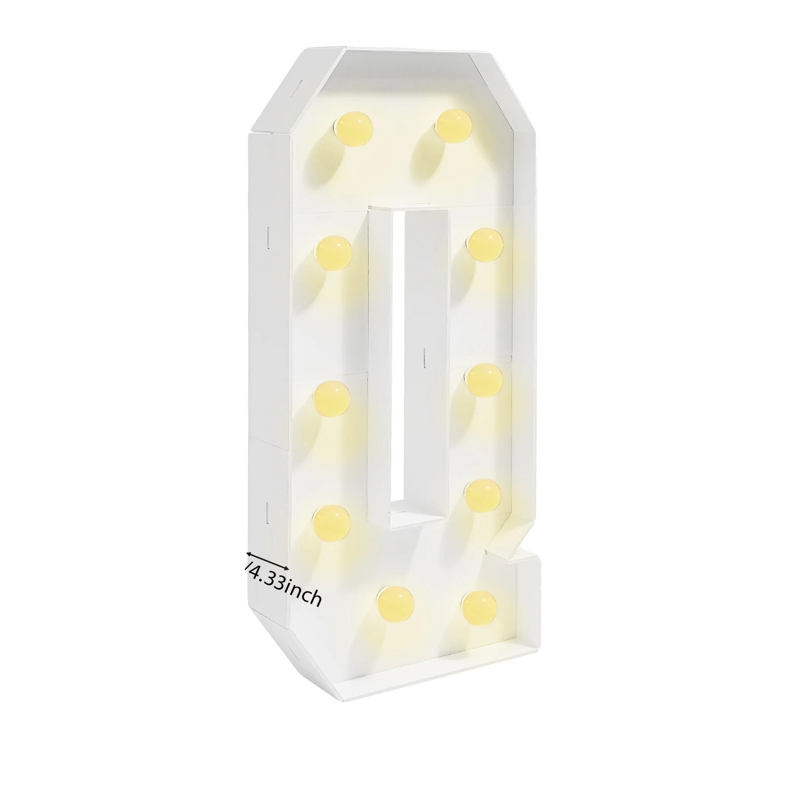 Leuchtschriftzug, Freistehend, Warmes Led-licht, Q