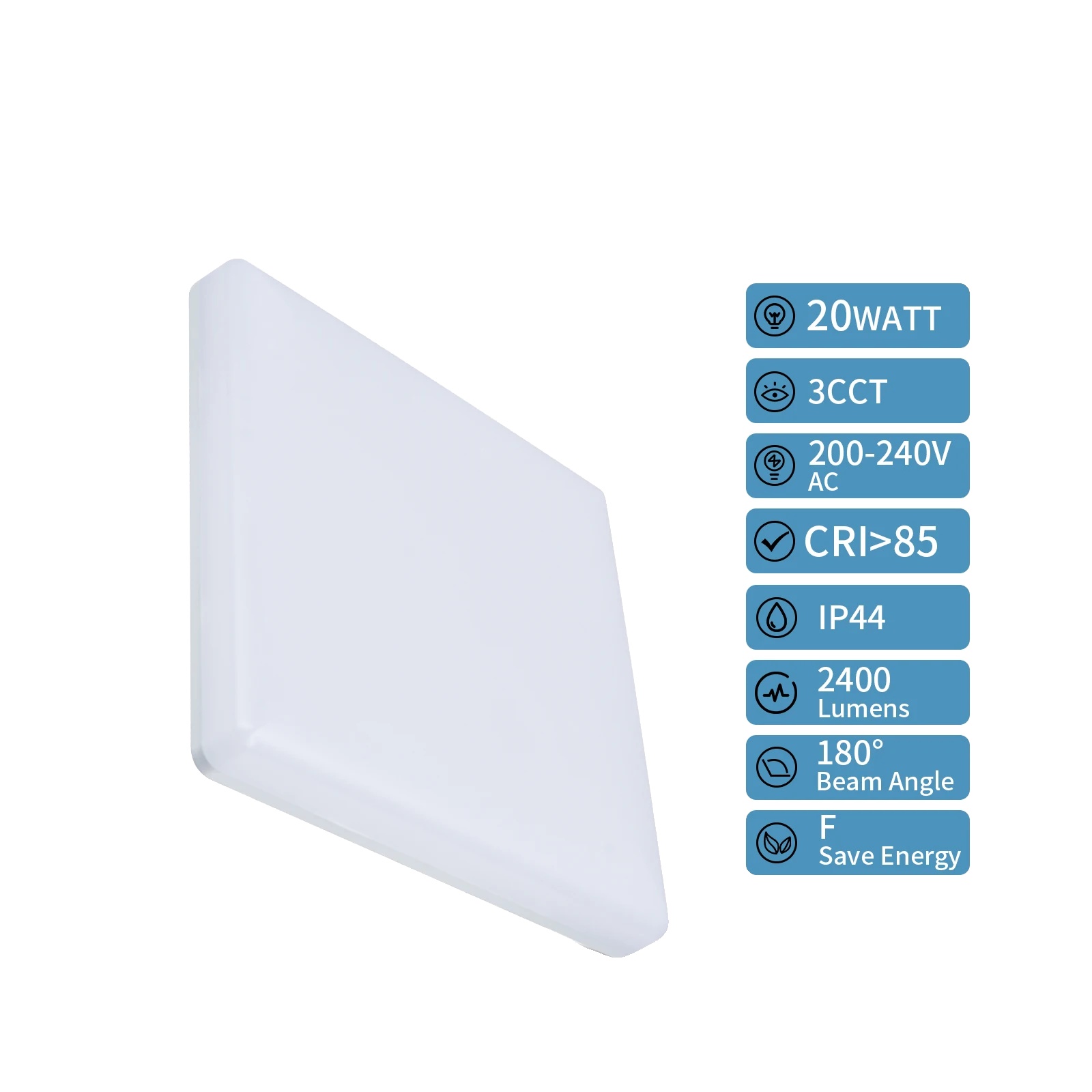 Deckenleuchte, Led-technologie, Vielseitiges Design, 1pcs Quadrat