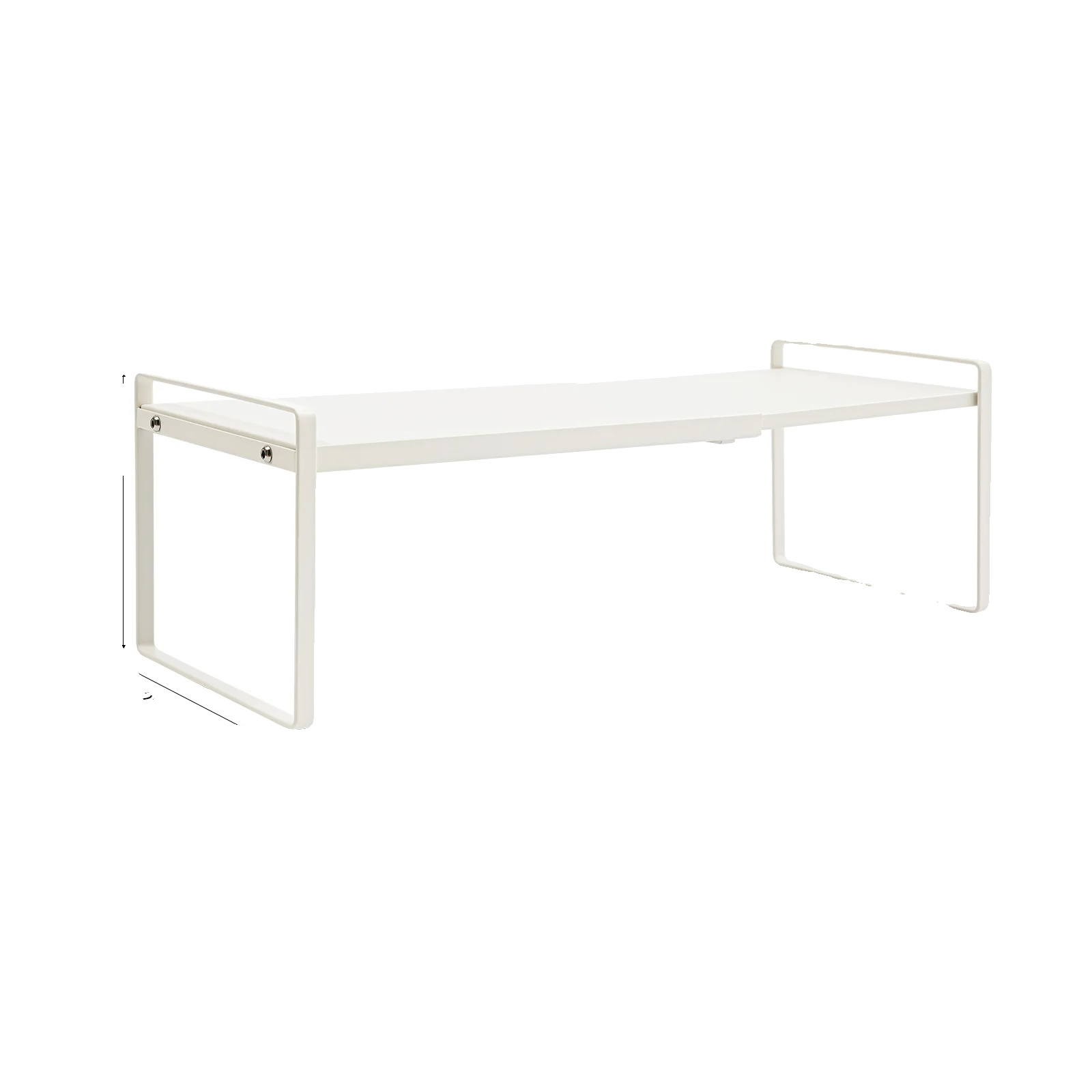 Erweiterbares Kabinettregal, Verstellbares Design, Multifunktionaler Organizer, Weiss
