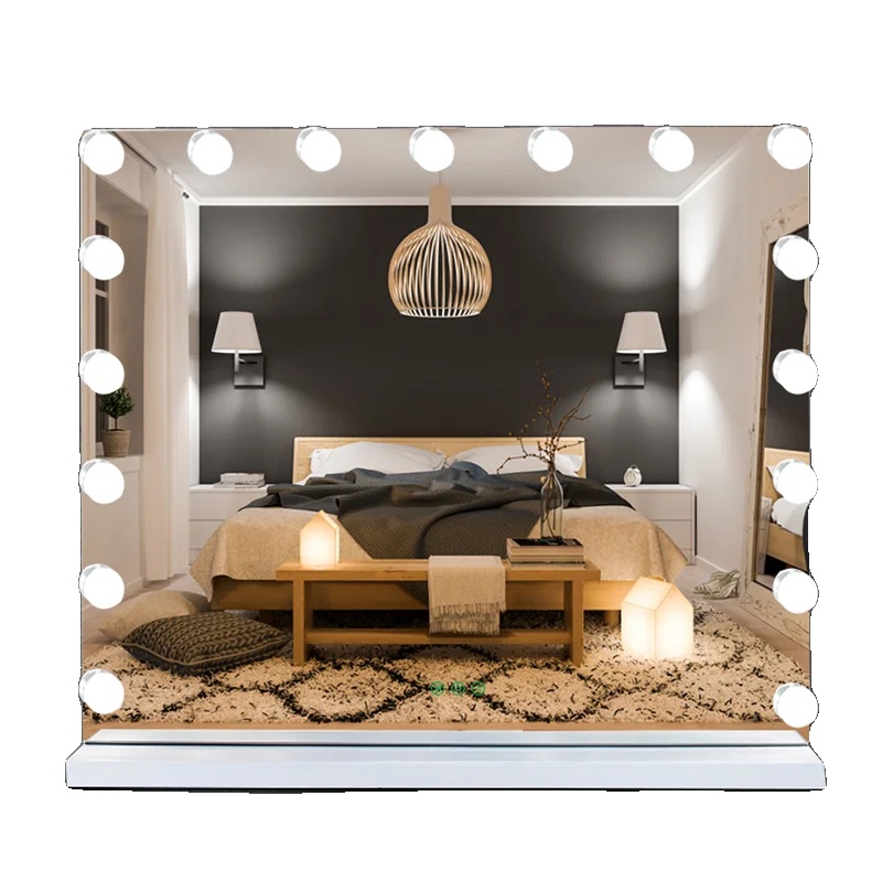 Schminkspiegel, Dimmbare Led-lichter, Touch-steuerung, Weiße Größe 70 X 55cm