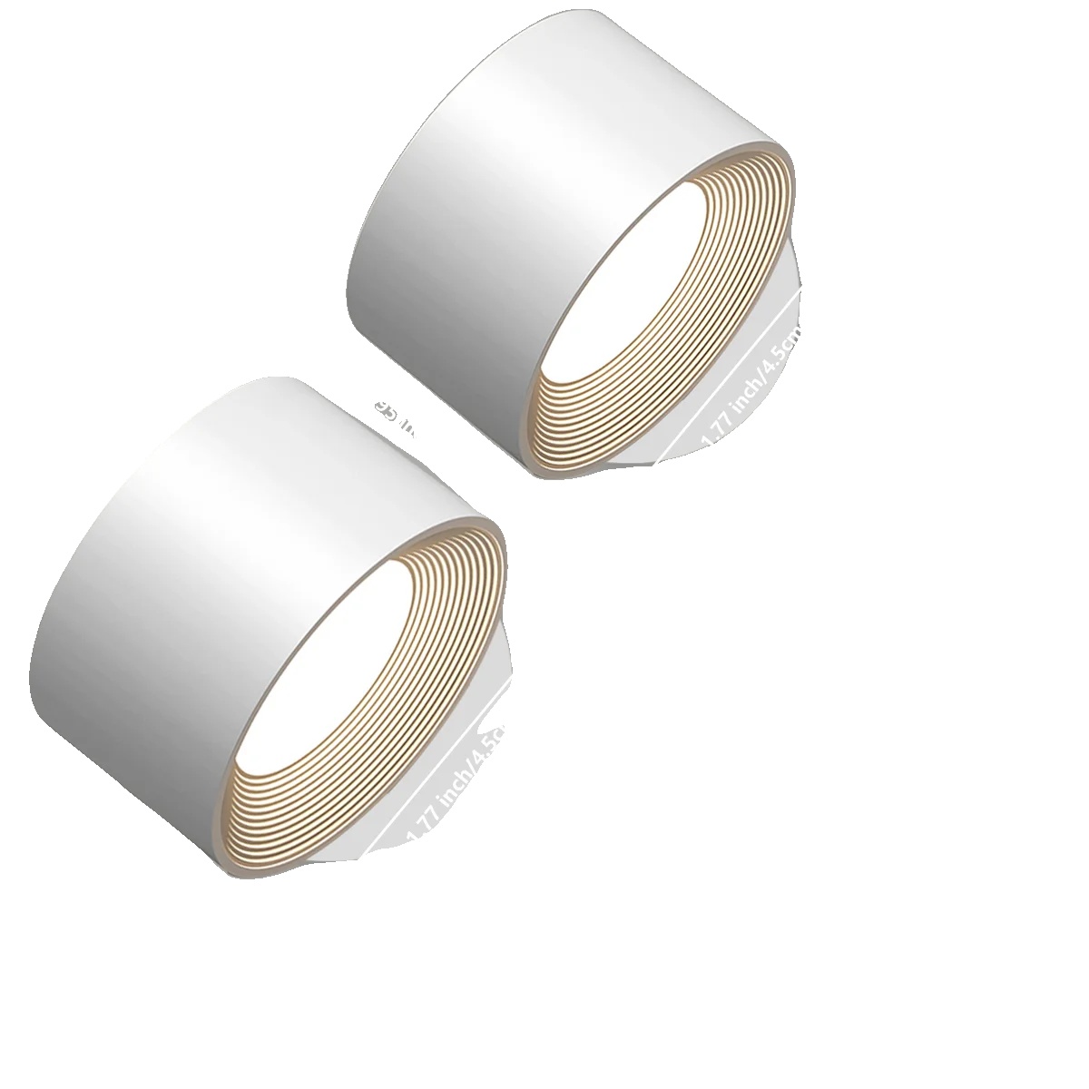 Wandleuchte, Kabellose Fernbedienung, Dimmbares Licht, Weiss-2stk