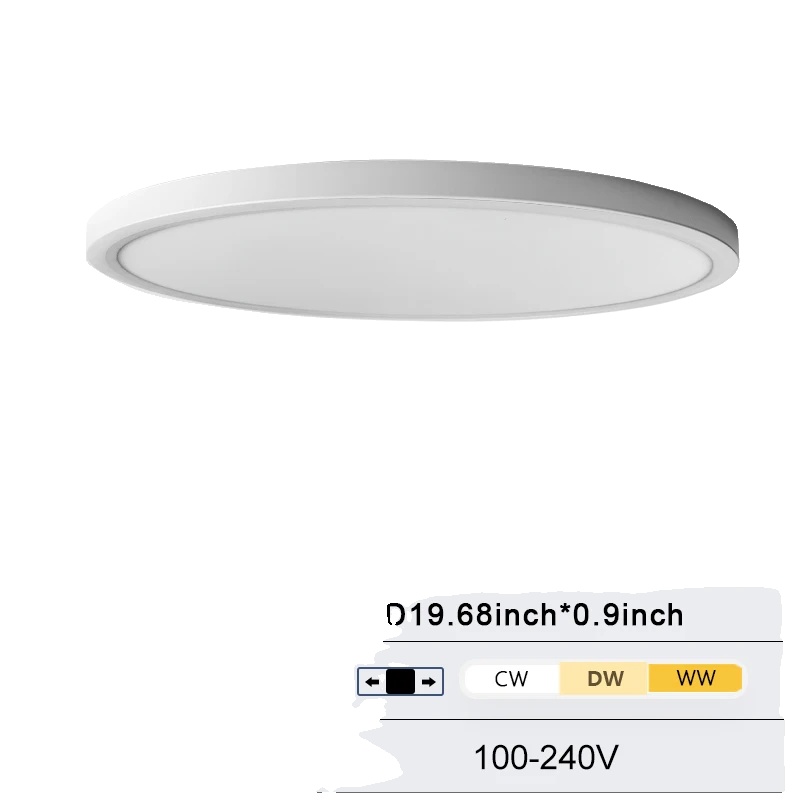 Deckenleuchte, Vielseitige Beleuchtungsoptionen, Energieeffizientes Design, 50cm