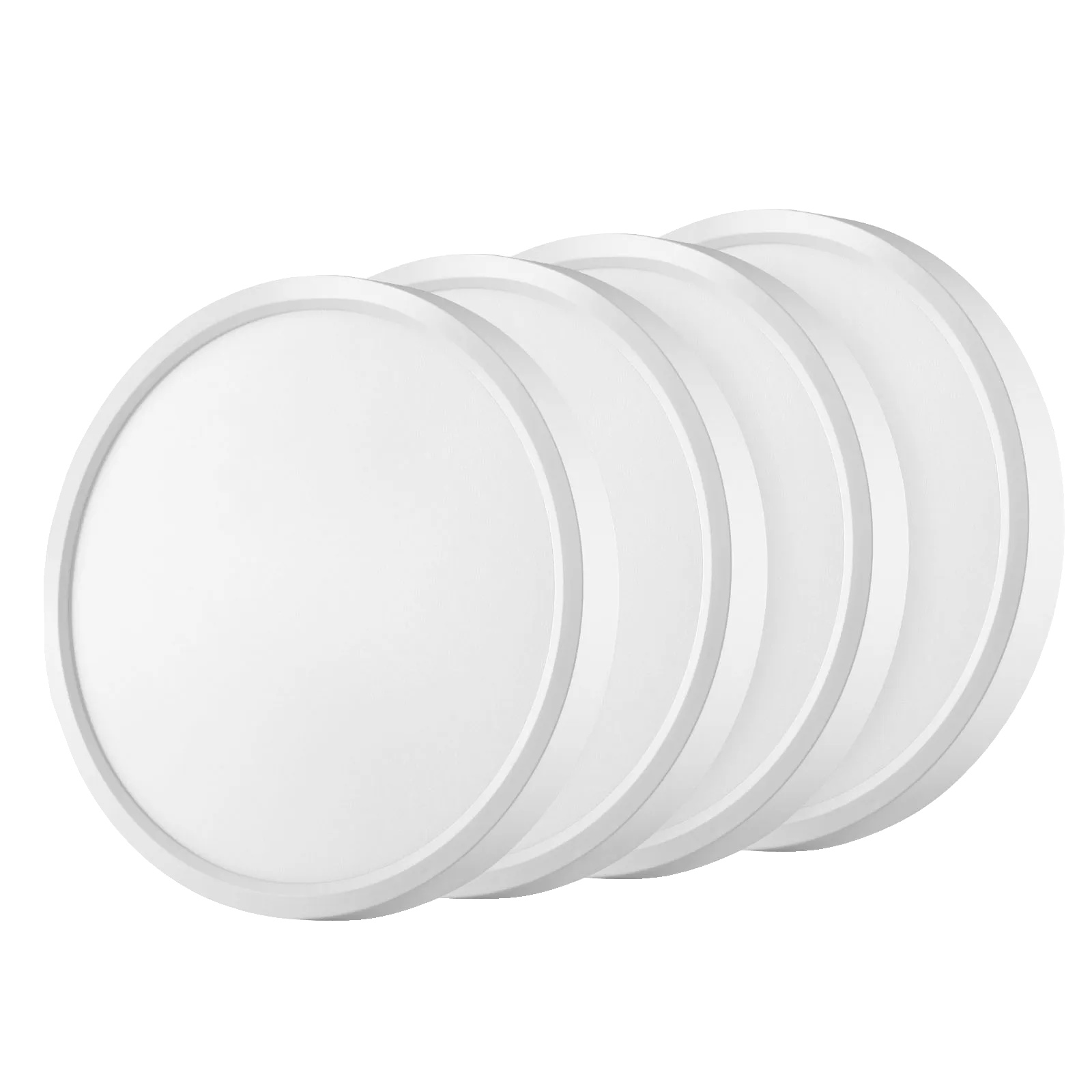 Led-deckenleuchte, Einstellbare Farbtemperatur, Ultradünnes Design, 24w, Neutrales Licht, Weiss