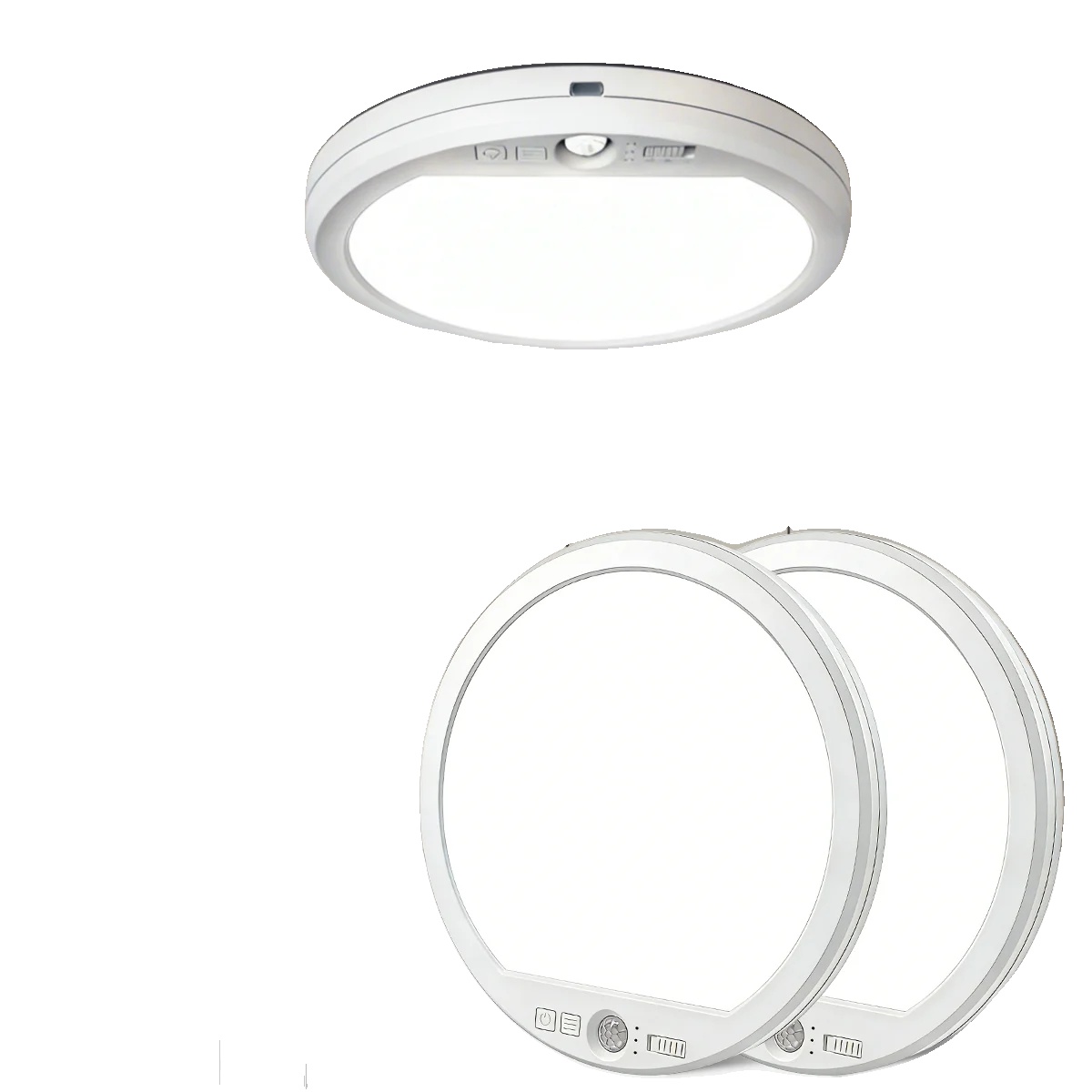 Deckenlampe, Einstellbare Helligkeit, Bewegungssensor, 2pcs