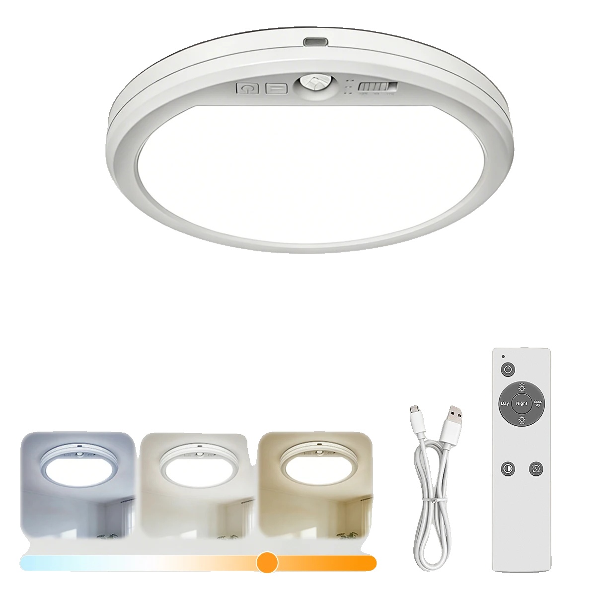 Deckenlampe, Bewegungssensor, Dimmbare Beleuchtung, 1pc