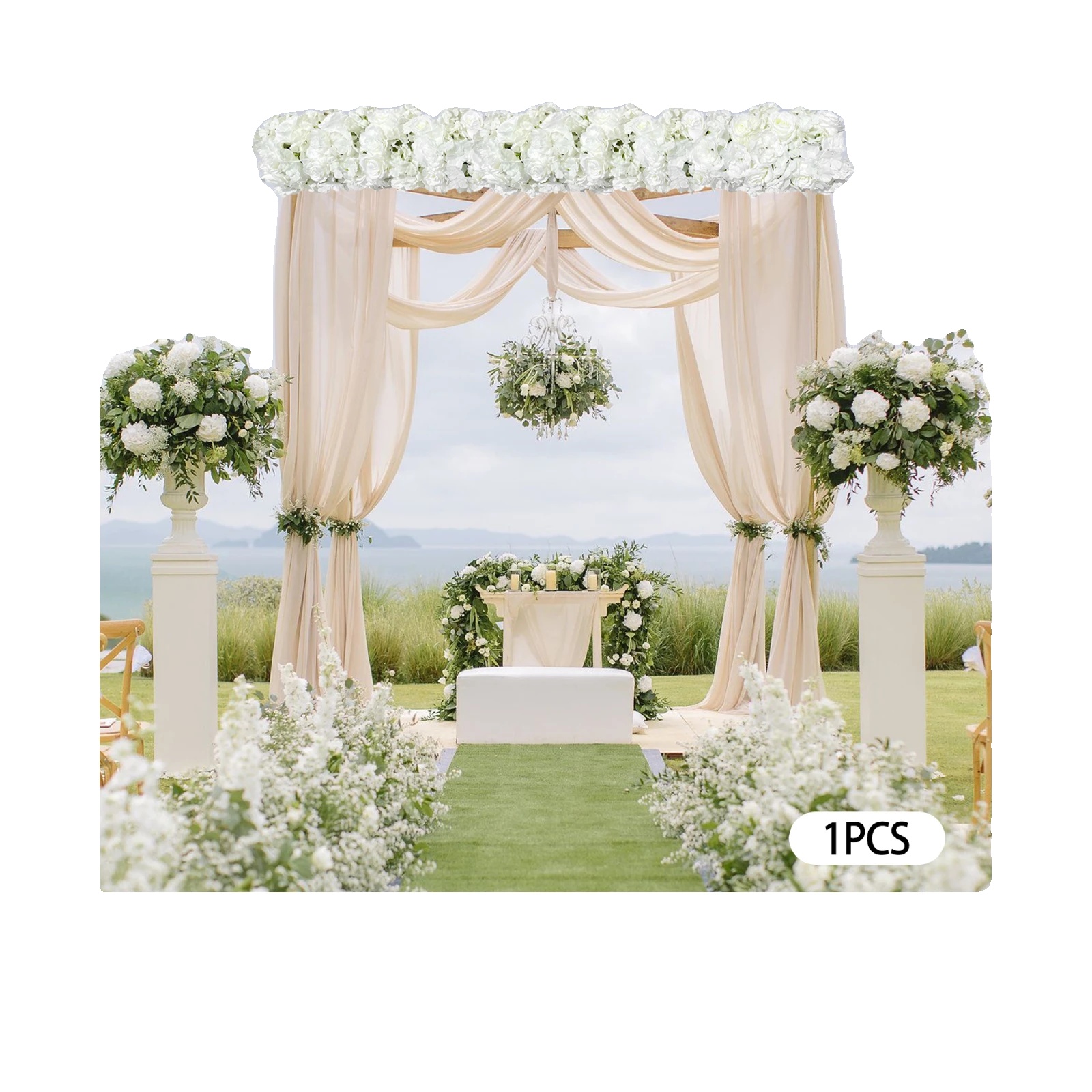 Künstliche Blumen, Elegante Wohnkultur, Vielseitige Verwendung, Weiss