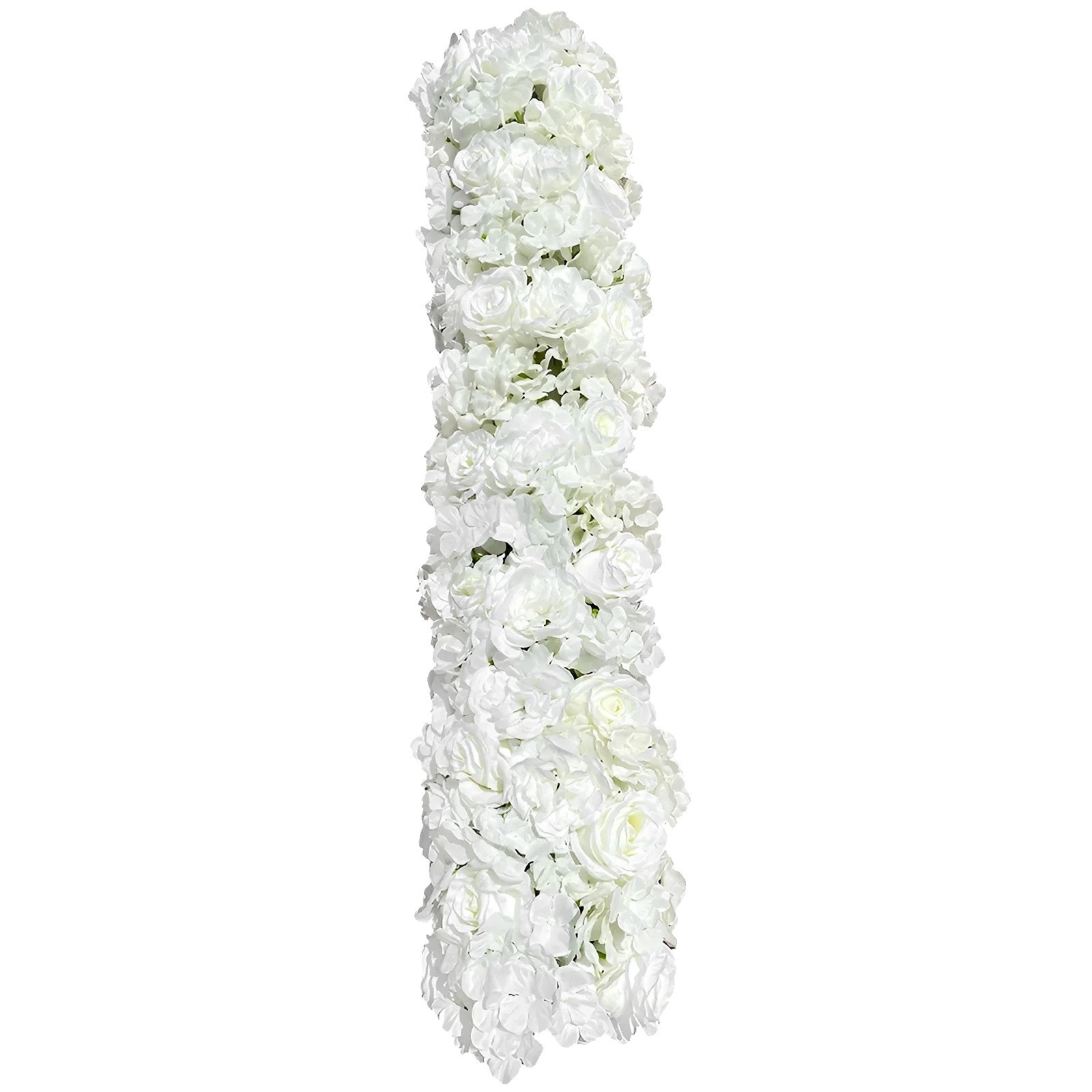Künstliche Blumenkranz, Gemischte Blüten, Vielseitige Florale Dekoration, Weiss
