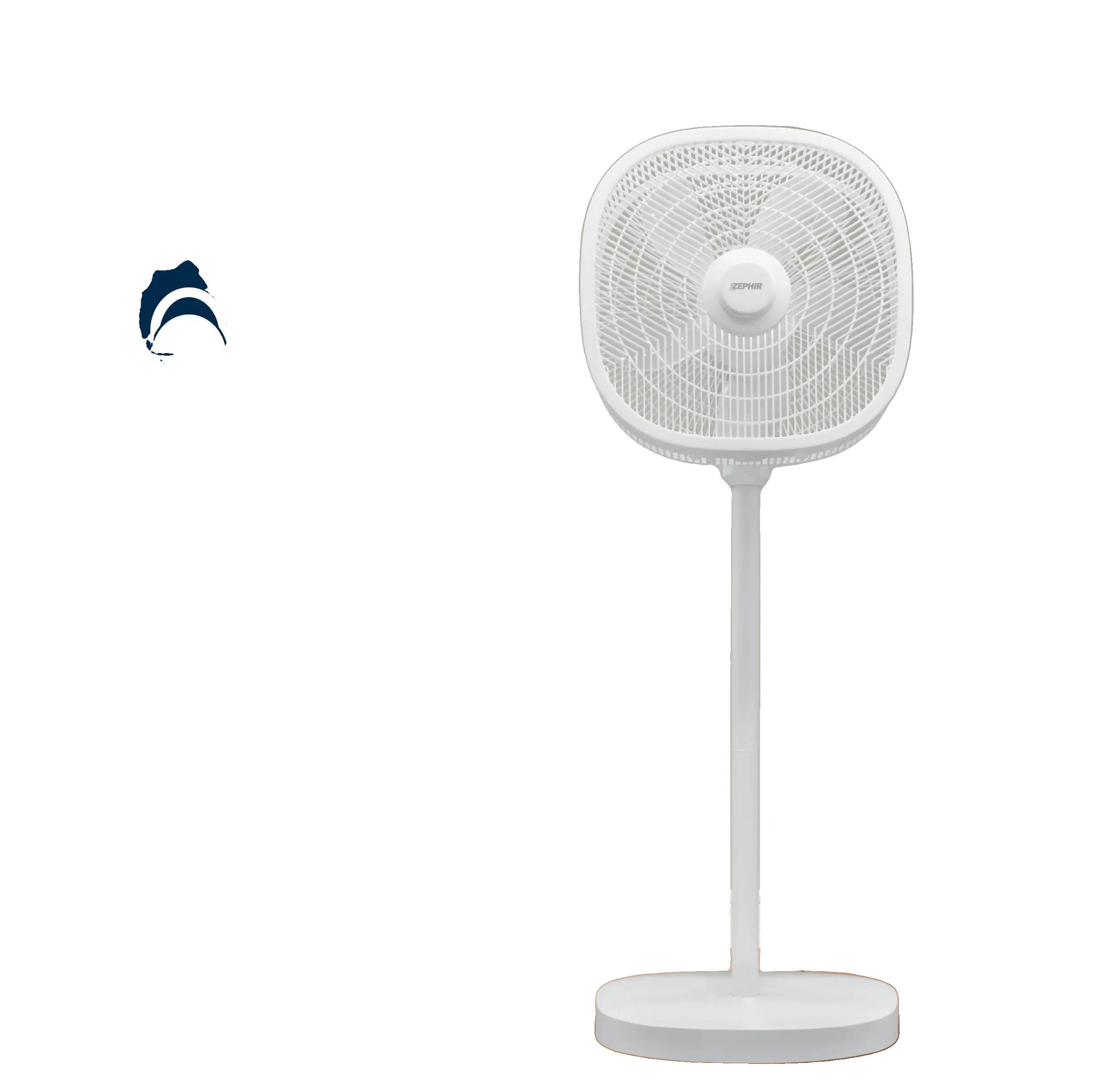 Standventilator, 5 Blätter, 3-geschwindigkeits-luftstrom, Weiss
