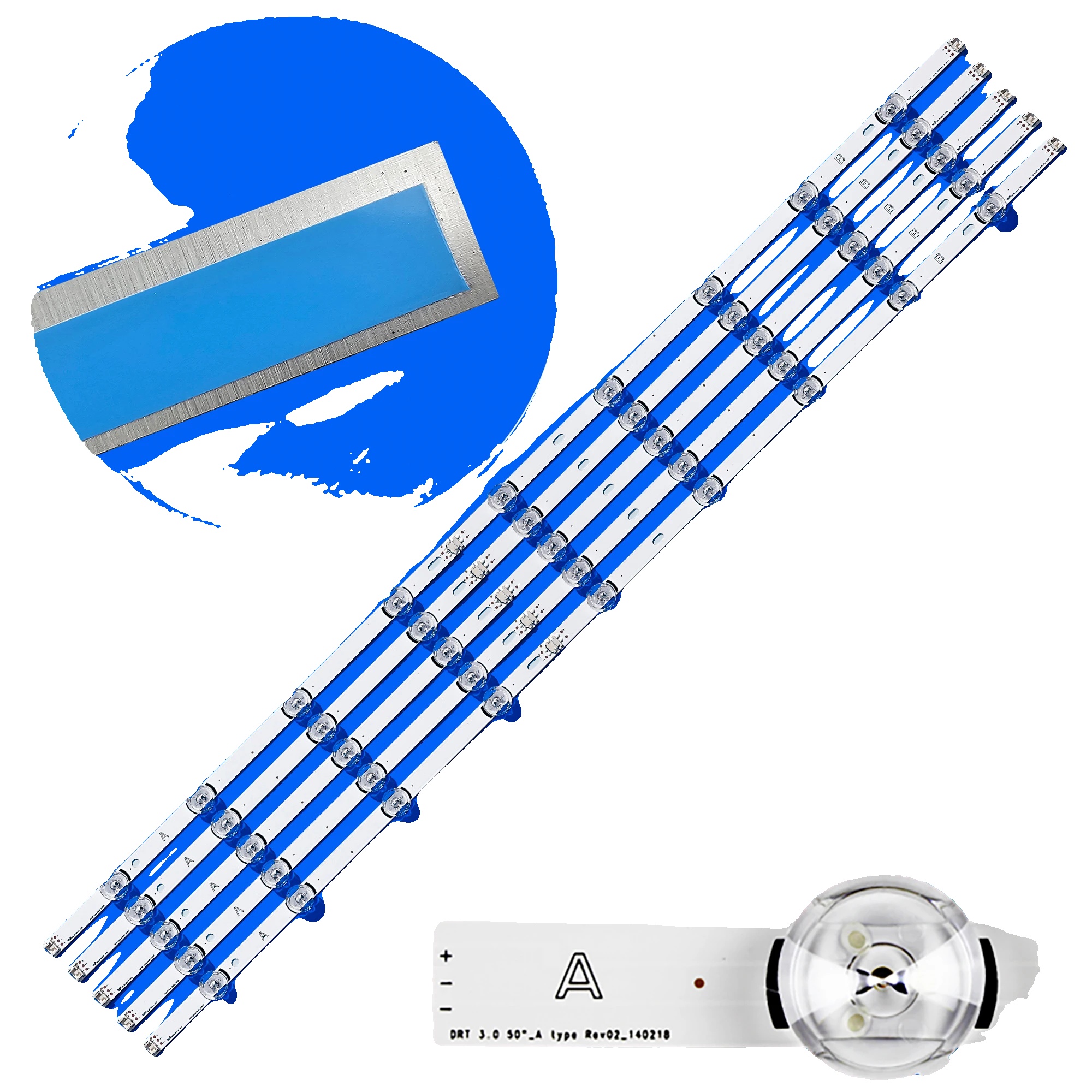 Led-hintergrundbeleuchtungsstreifen, Kompatibel Mit 50" Tv-modellen, Ce-zertifiziert, Aktuelle Varianten: 6916l-1730a Bis 6916l-1978a, Langlebige