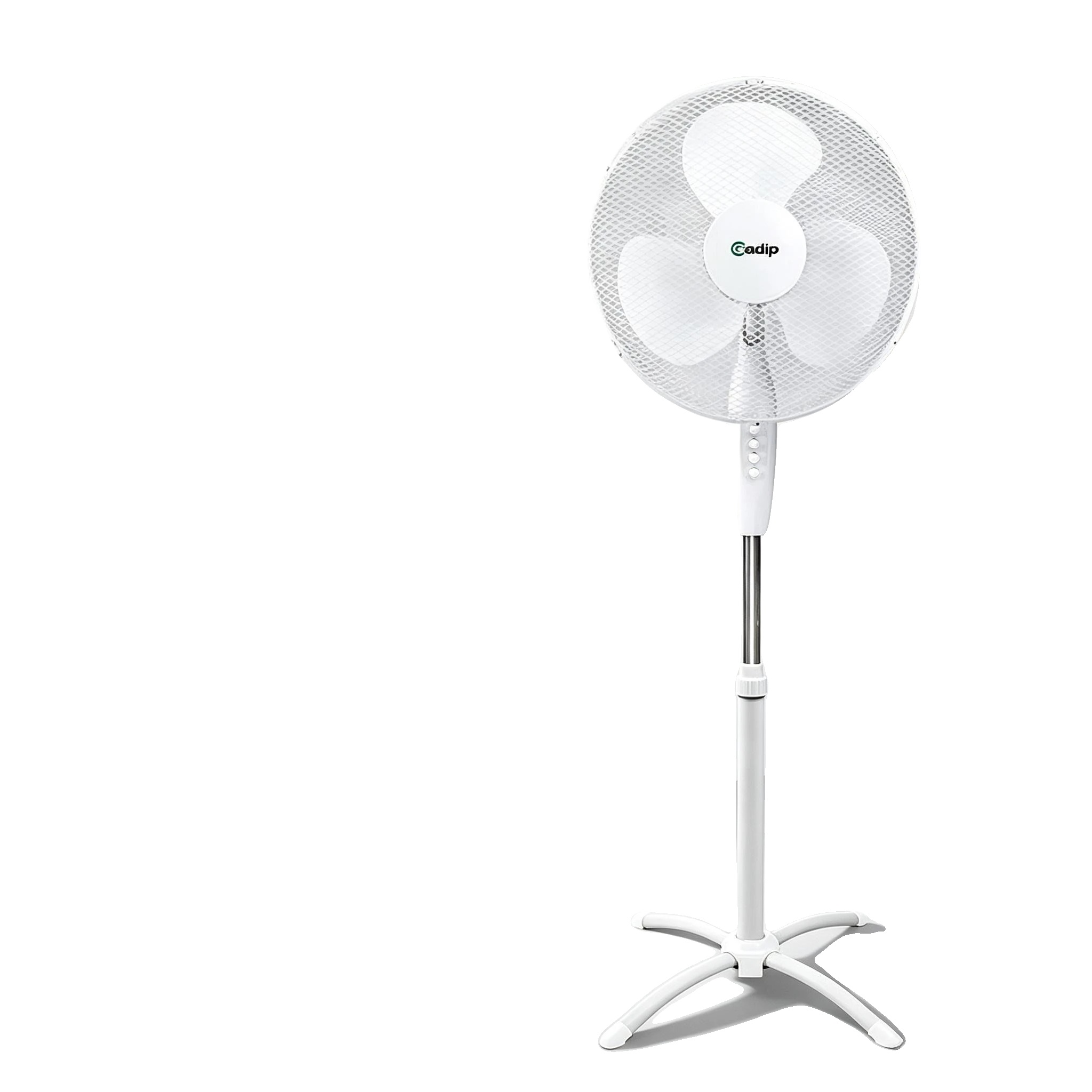 Standventilator, Oszillierendes Design, Energieeffizient, Weiss