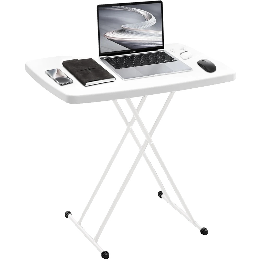 Klappbarer Tisch, Höhenverstellbar, Tischplatte 65 X 45 Cm, Gewicht 3,5 Kg, Eisen + Pe-material, Gartenmöbel