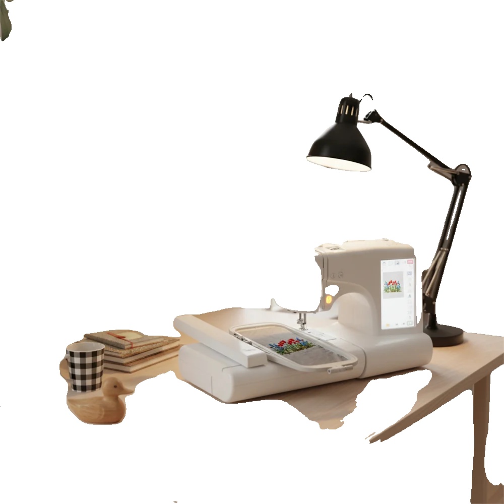 Näh- Und Stickmaschine, Computergesteuert, 43 X 38 X 35 Cm, Stickbereich 100 X 235 Mm, Nähgeschwindigkeit 0-650 U/min, 7-zoll-lcd-bildschirm