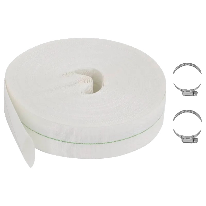 Flachschlauch, Pe-material, 50m Länge, Weiss