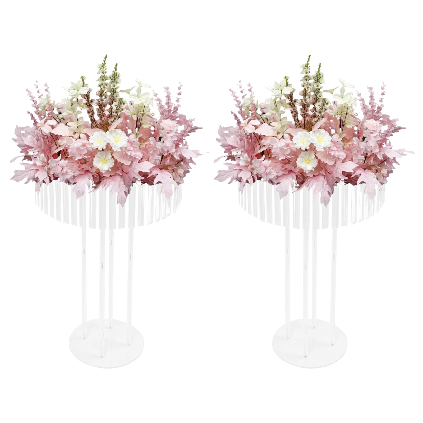 Blumenstand, Robustes Acryl-design, Elegante Veranstaltungsdekoration, Klar