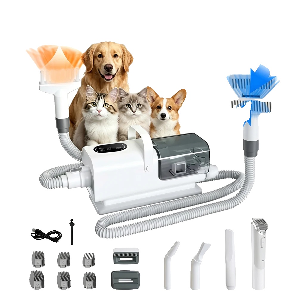 Haustierpflege Staubsauger, 8-in-1 System, Einstellbare Saugstufen, 8 In 1