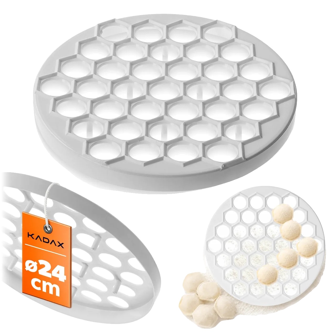 Teigtaschenform, Leichtes Design, Vielseitige Verwendung, Weiss