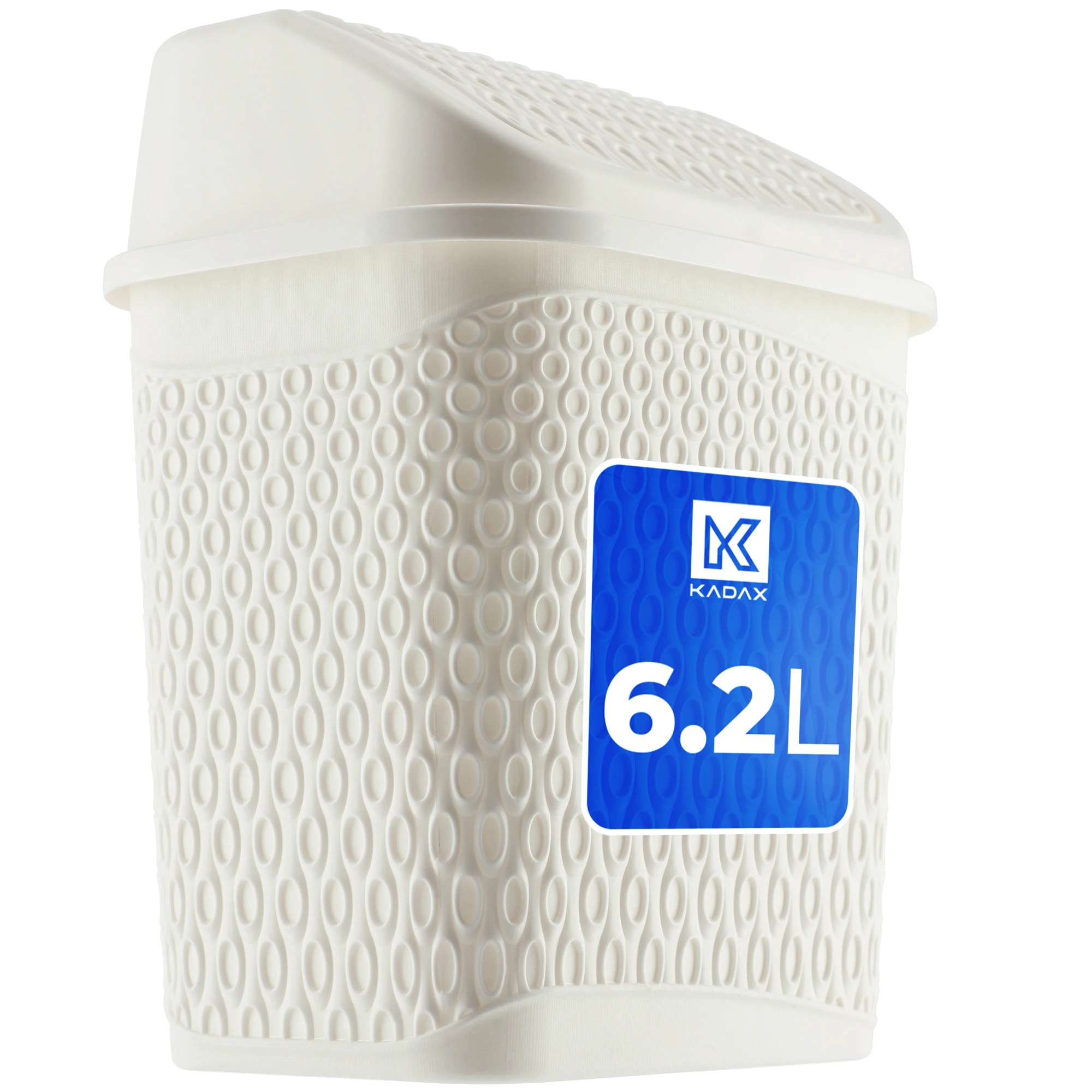 Badezimmer-müllbehälter, 6,2 L Fassungsvermögen, Langlebiger Kunststoff, 23x18x29,5 Cm Abmessungen, Geruchsdichter Deckel, Vielseitige Verwendung