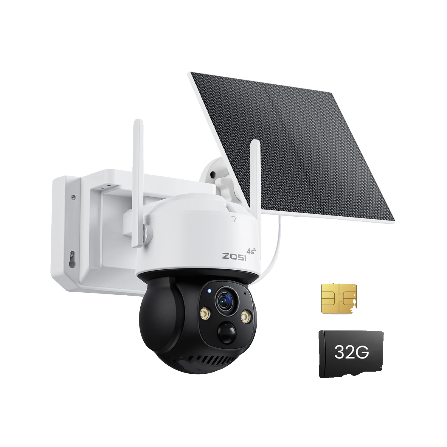 Outdoor-batteriekamera, 4mp Auflösung, 360° Schwenk- Und Neigefunktion, 4g X Sim-karte X 32gb