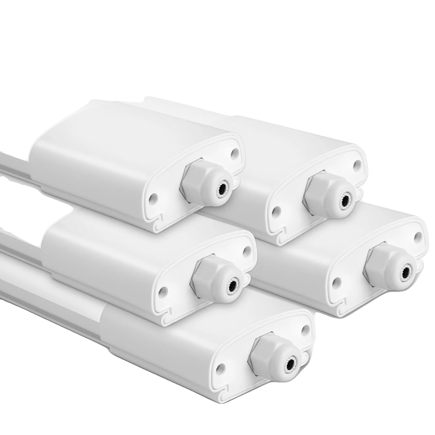 Deckenleuchte, Wasserdicht, Energieeffizient, 5stück, 120cm, Weiss, 36w