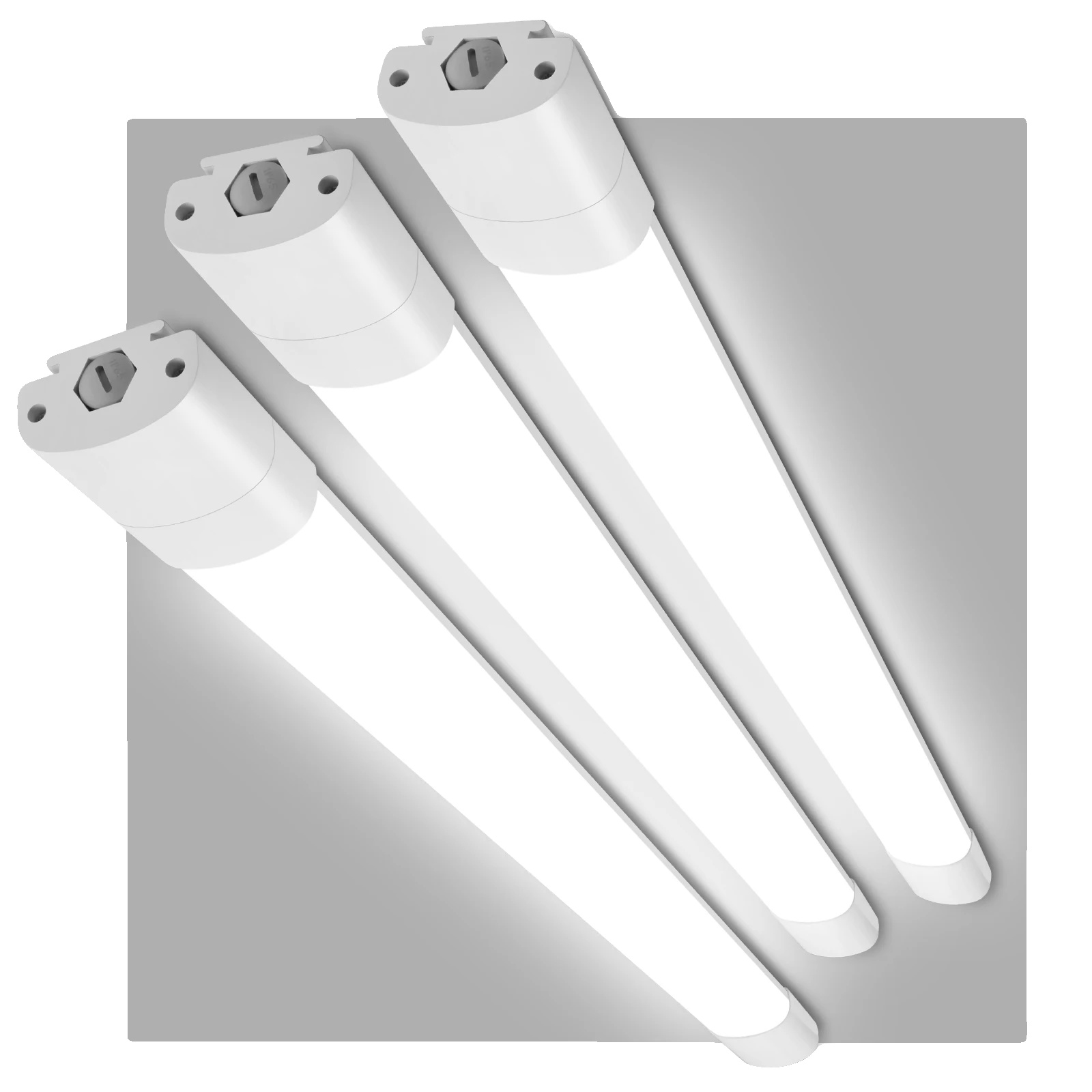 Led Feuchtraumleuchte, Wasserdichtes Design, Verknüpfbare Serienverbindung, 3stück, Weiss-c, Nein-c, 30w-c