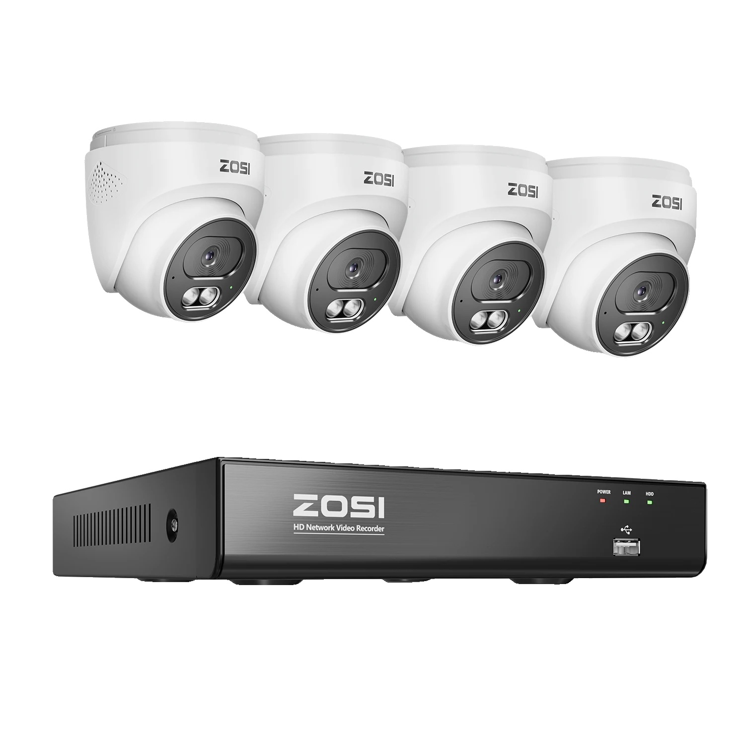 Cctv-kamerasystem, 8mp Auflösung, 2-wege-audiofunktion, 4 Stück 8mp Kameras, Keine