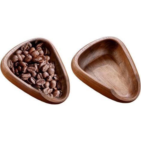 Messbecher Aus Holz Für Kaffeebohnen (2er-set) – 8 X 9,8 X 3 Cm – Braun – Messbecher Für Kaffeebohnen – Dosierschale