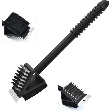 3-in-1 Grillbürste – Grillbürste Mit Schaber – Grillreiniger