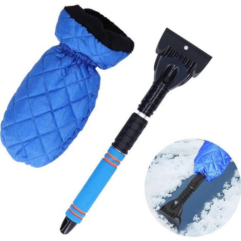 Eiskratzer Mit Handschuh – Blau – Auto-eiskratzer – Verstellbar