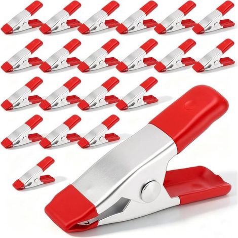 Planenclips – 20er-pack – 5 Cm (2 Zoll) Plane – Rot Und Silber