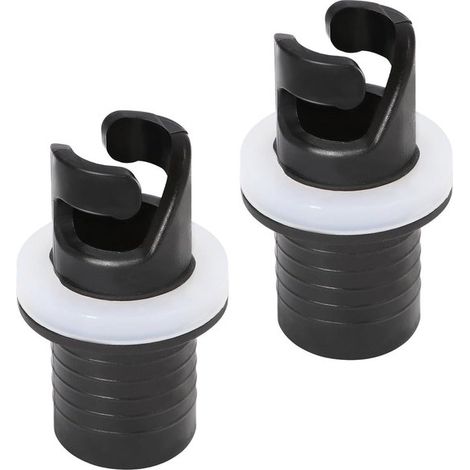 Ventiladapter – 2 Stück – Schwarz – Pumpenanschluss – Wassersport