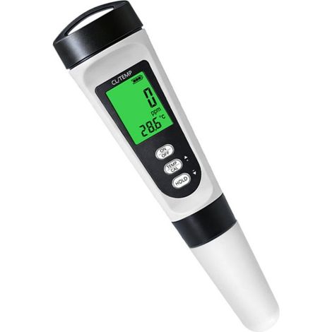 2-in-1 Wassertester Für Schwimmbäder: Chlorinator Und Thermometer, Digital, Für Trinkwasser, Aquarium, Schwimmbad Und Whirlpool.